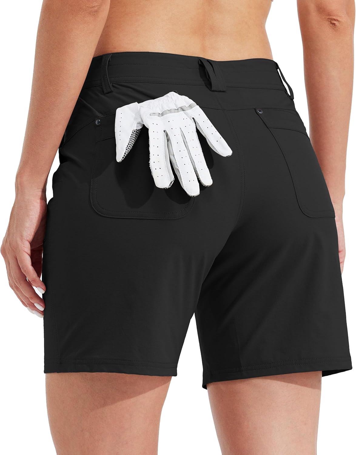 Willit Women's Golf Hiking Shorts 7" Quick Dry Athletic Shorts Casual Summer Shorts with Pockets Water Resistant - Image 2
