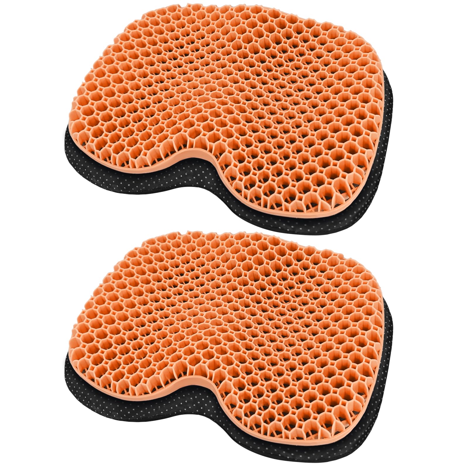 NEW-Vi Anti-Slip Kayak Seat Cushion - Waterproof Thicken Gel Boat Kayak Canoe Rowing Stadium Pad for Sit in Kayak Chair Lifetime Kayak Accessories Equipment Gear for Fishing Kayak,Orange 2pcs โ image 1