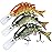 TRUSCEND Easy Catch Swimmax, Magic Noisy Turbulent Wiggling and Vibrating Actions for More Bites, Segmented Swimbait Jointed by Dyneema Strongest Fiber, Lifelike Fishing Lures for Relax Family Fishing
