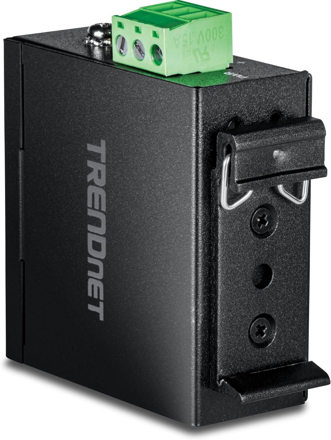 TRENDnet Hardened Industrial 100/1000 Base-T to SFP Media Converter, DIN-Rail and Wall Mount Hardware Included, Multi Or Single Mode Fiber, Power Supply Sold Separately, Black, TI-F11SFP