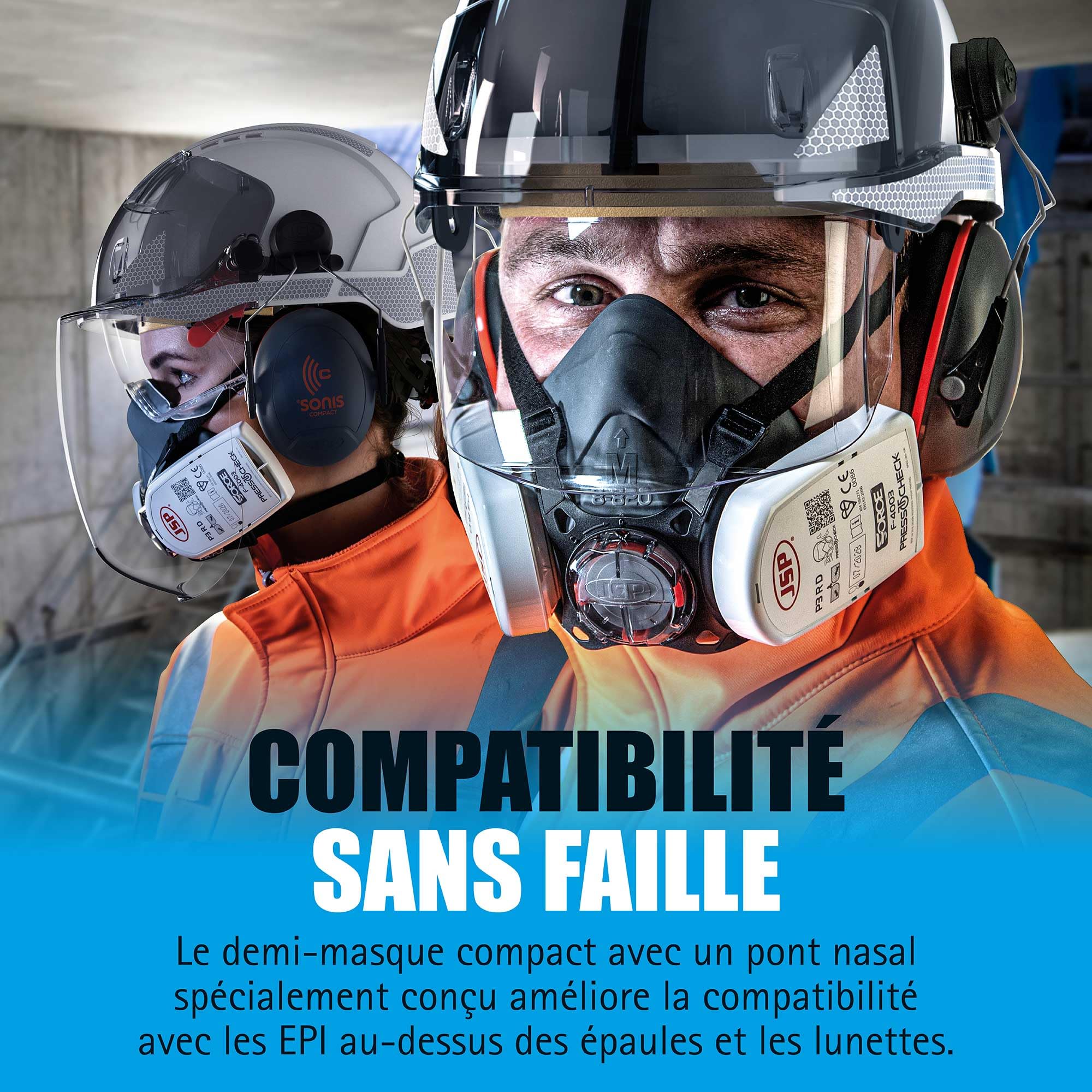 JSP Masque Force®8 seul taille S