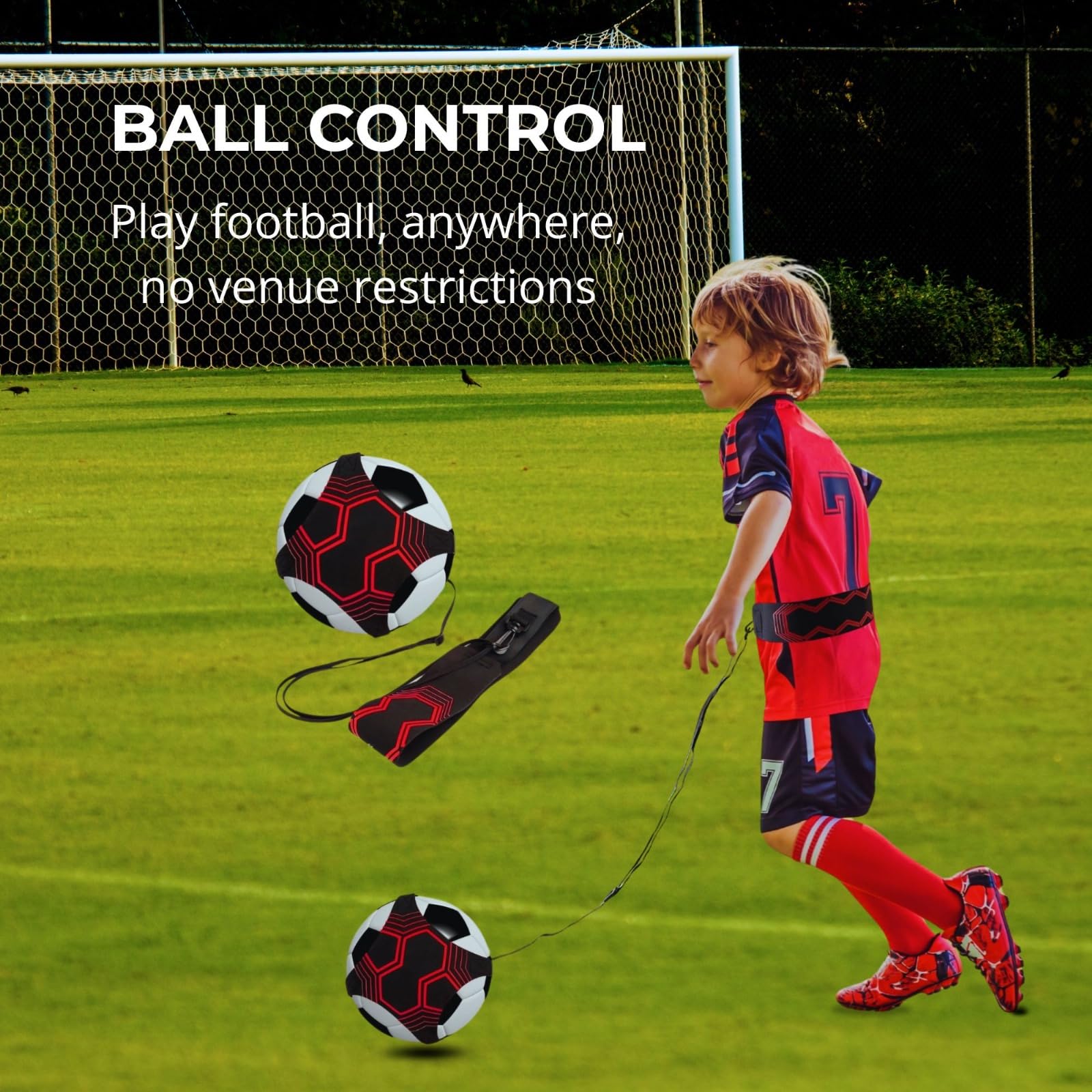 Soccer Training Mat, Soccer Training Equipment, Ideal for Indoor Soccer, Kit for Improve, Agility Training Equipment, Soccer Accessories for Boys, Soccer Ball Trainer