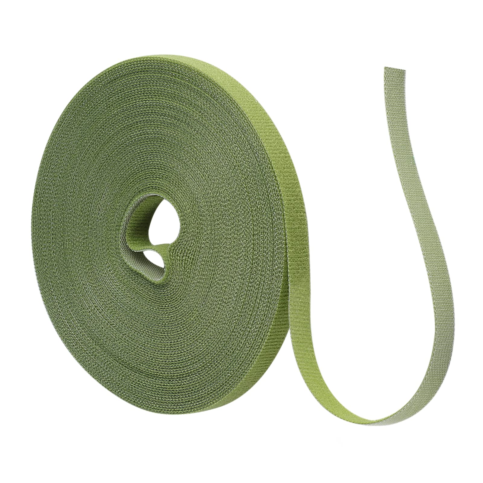 15m Pflanzenbinder Klett, 10mm Kabelbinder Wiederverschließbar Plant ties Pflanzen Klettband für Pflanzen Grün