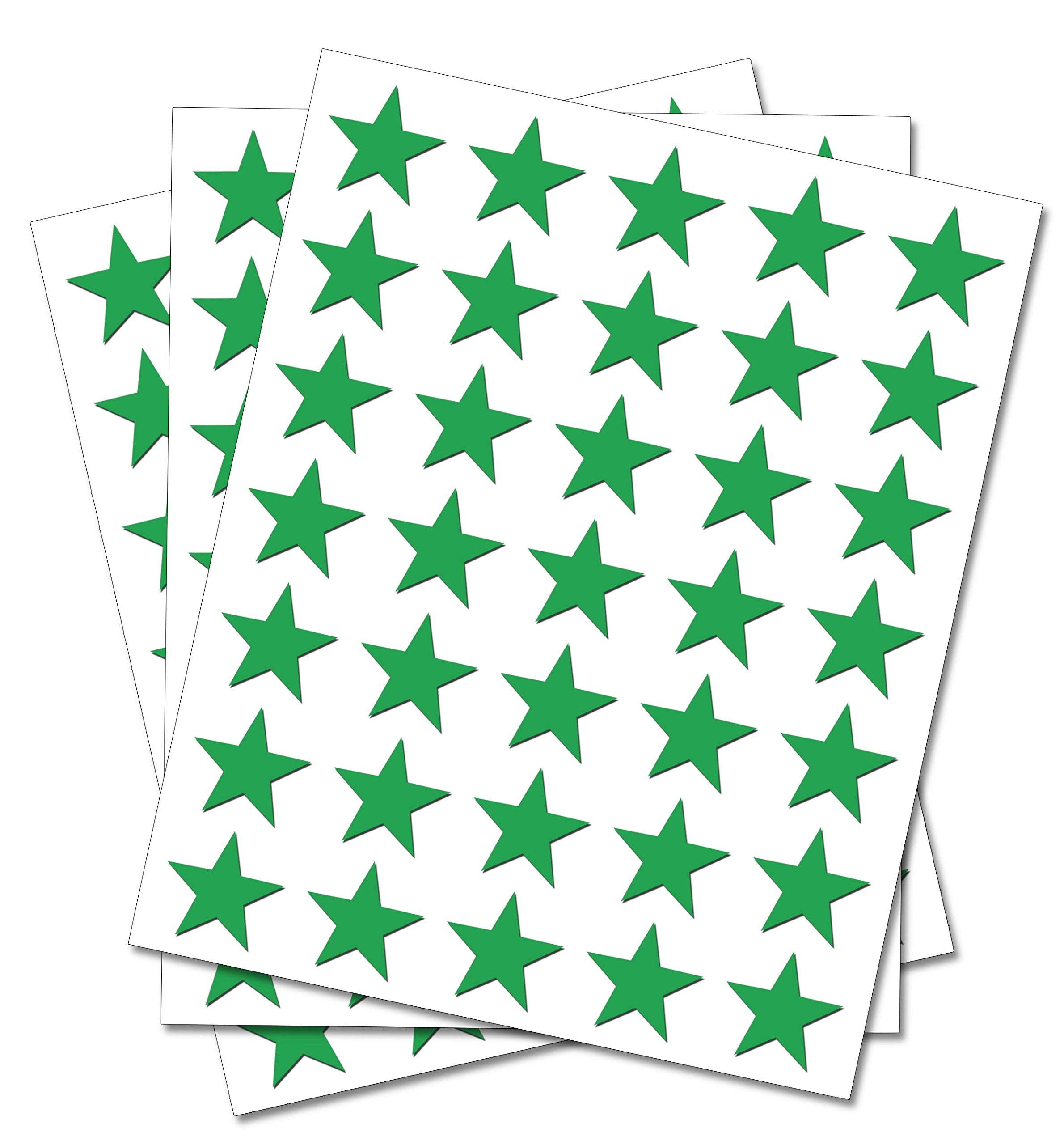 Party Decor Green Set Of 100 - Star Merit Reward Stickers - Removable Self Adhesive Waterproof Durable Vinyl Label Sticker 15Mm Each For School, Preschool, Nursery & Home Activity By