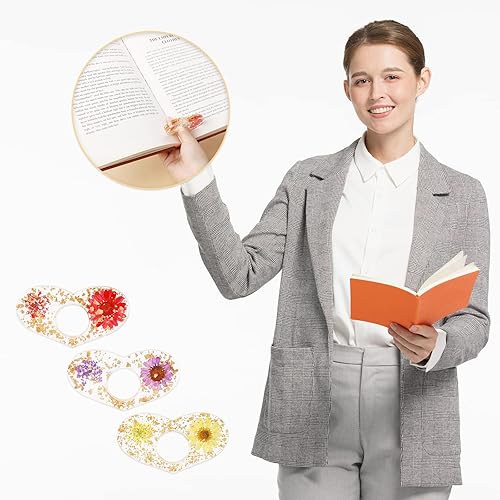 Miniatura 4 de Soporte para páginas de libros 3 piezas regalos para amantes de los libros soporte para abrelibros de resina soporte para el día de San Valentín