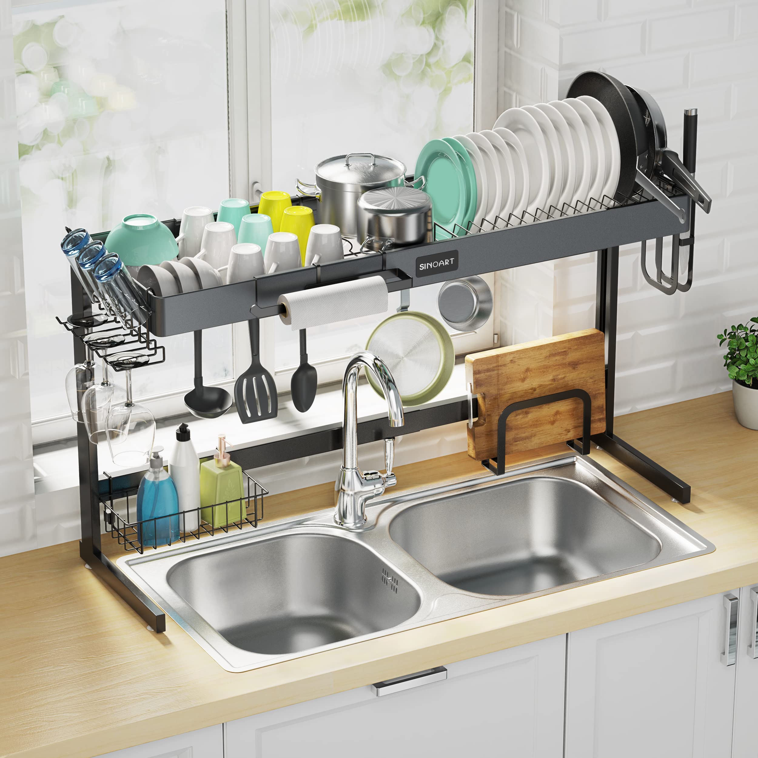 Buy Over The Sink Dish Drying Rack SINOART 2Tier Dish Drying Rack