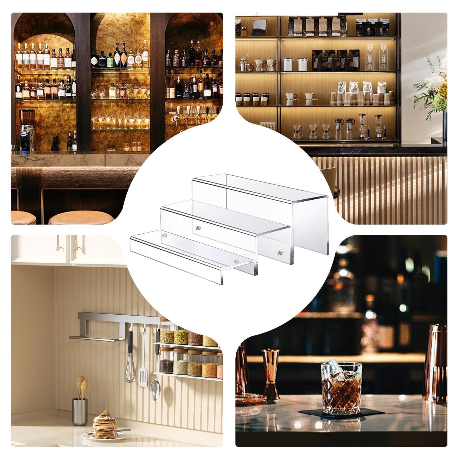 Support Bouteilles Acrylique - Solide & Gain De Place | Étagère Spiritueux