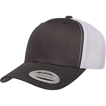 YP Classic Retro Trucker Cap, Charcoal/White, One Size, charcoal/white, Free Size