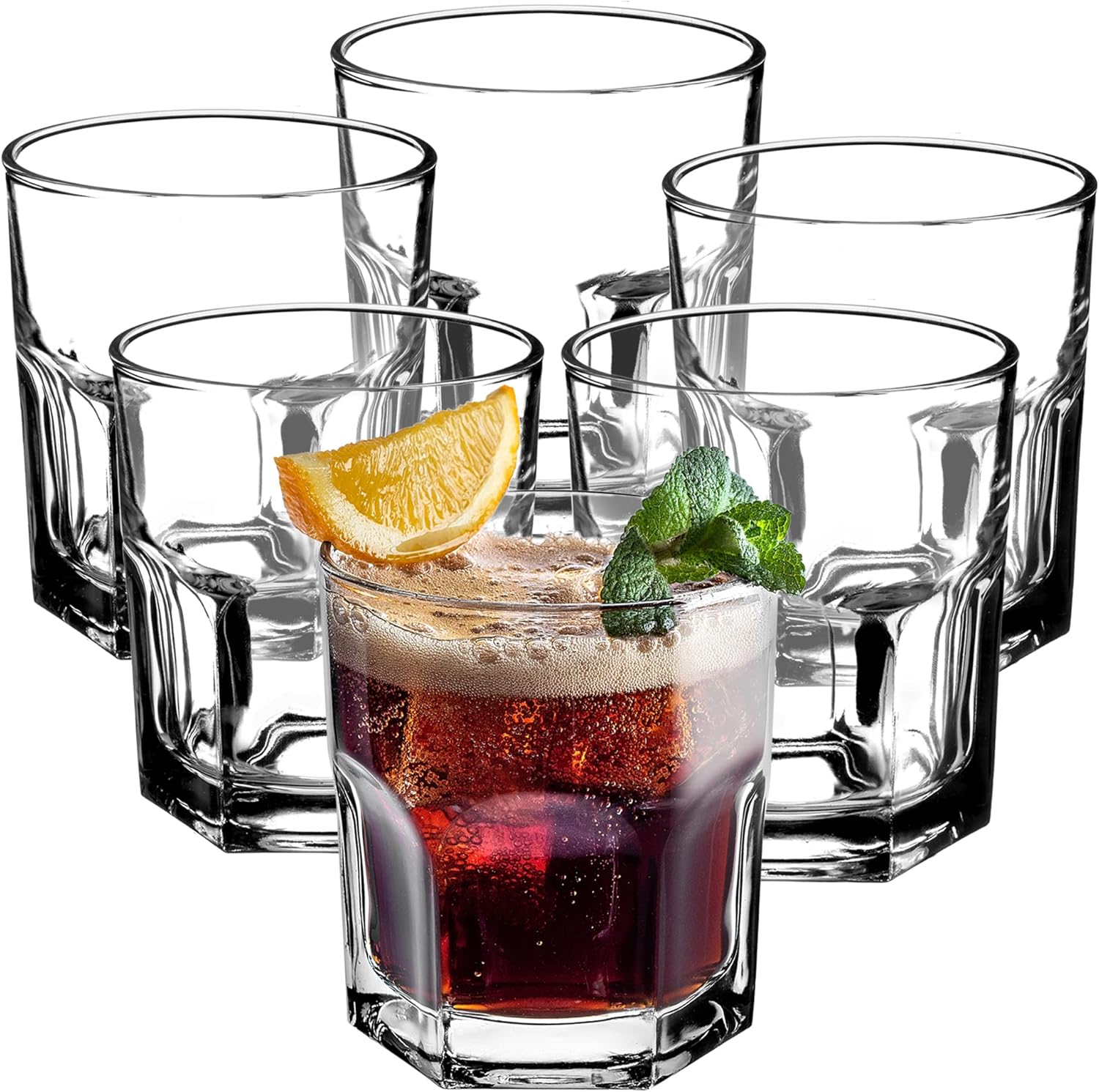 KADAX Water Glasses, Transparent Drinking Glasses for Juice, Lemonade ...