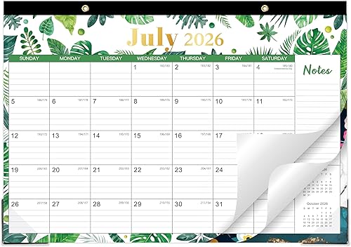 Calendario magnético 2026-2027 para refrigerador – Calendario magnético/de escritorio 2026-2027 de julio de 2026 a junio de 2027, calendarios