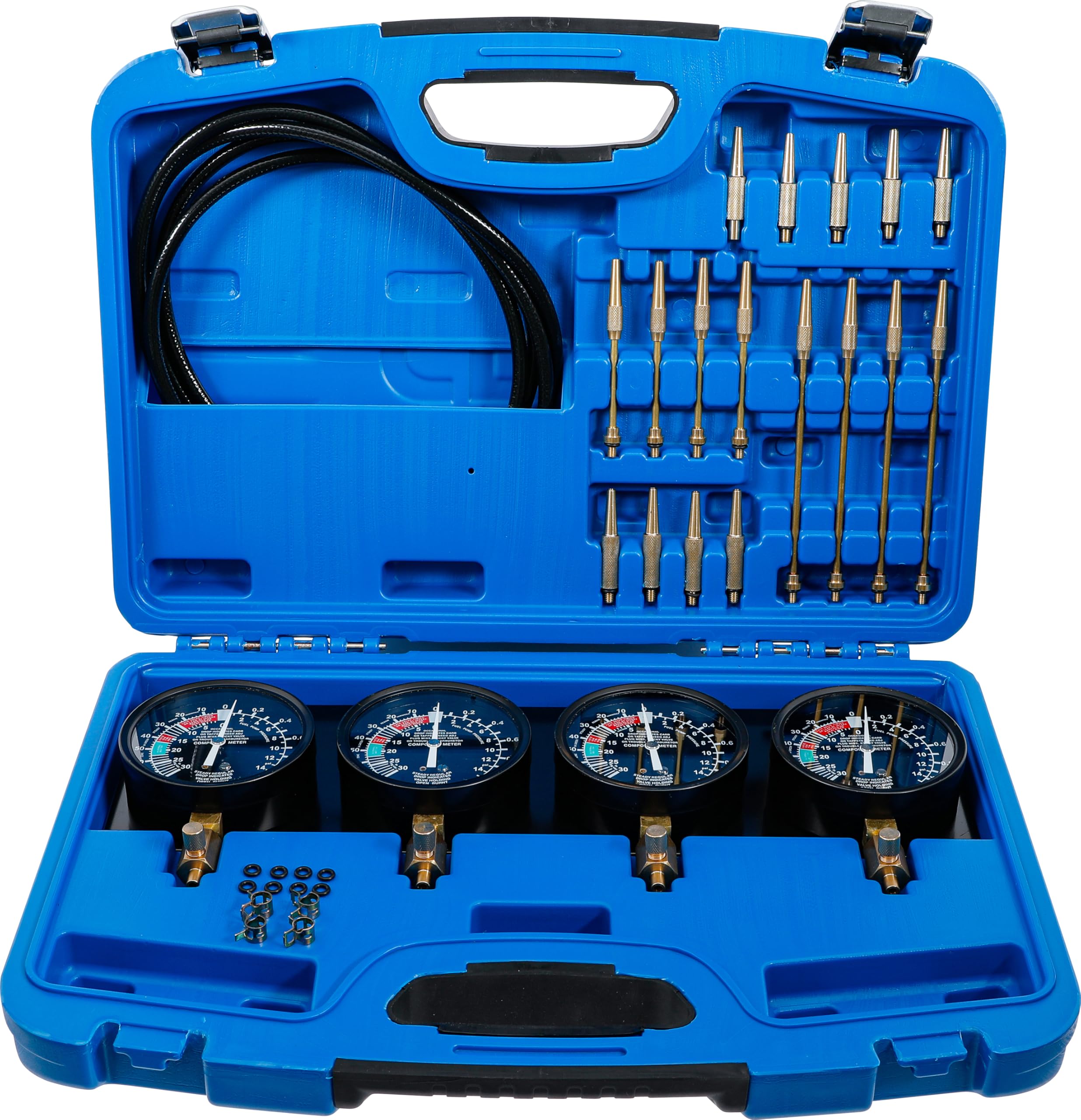 BGStechnic PRO+ 25-Piece Carburetor Tester, 0-14 PSI