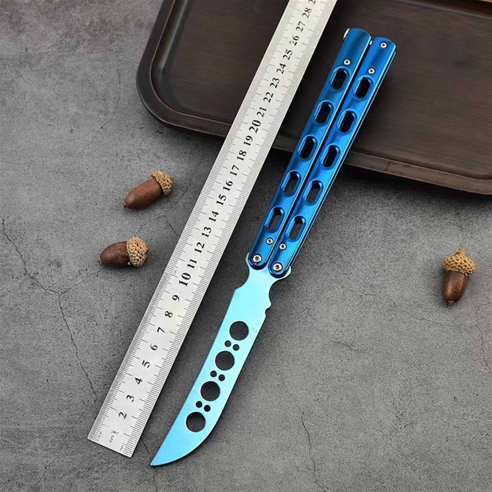 刃無し　バタフライトレーナー　Asgard　Blue Sky Balisong 刃無し バタフライトレーナー Asgard Blue Sky Balisong Amazon