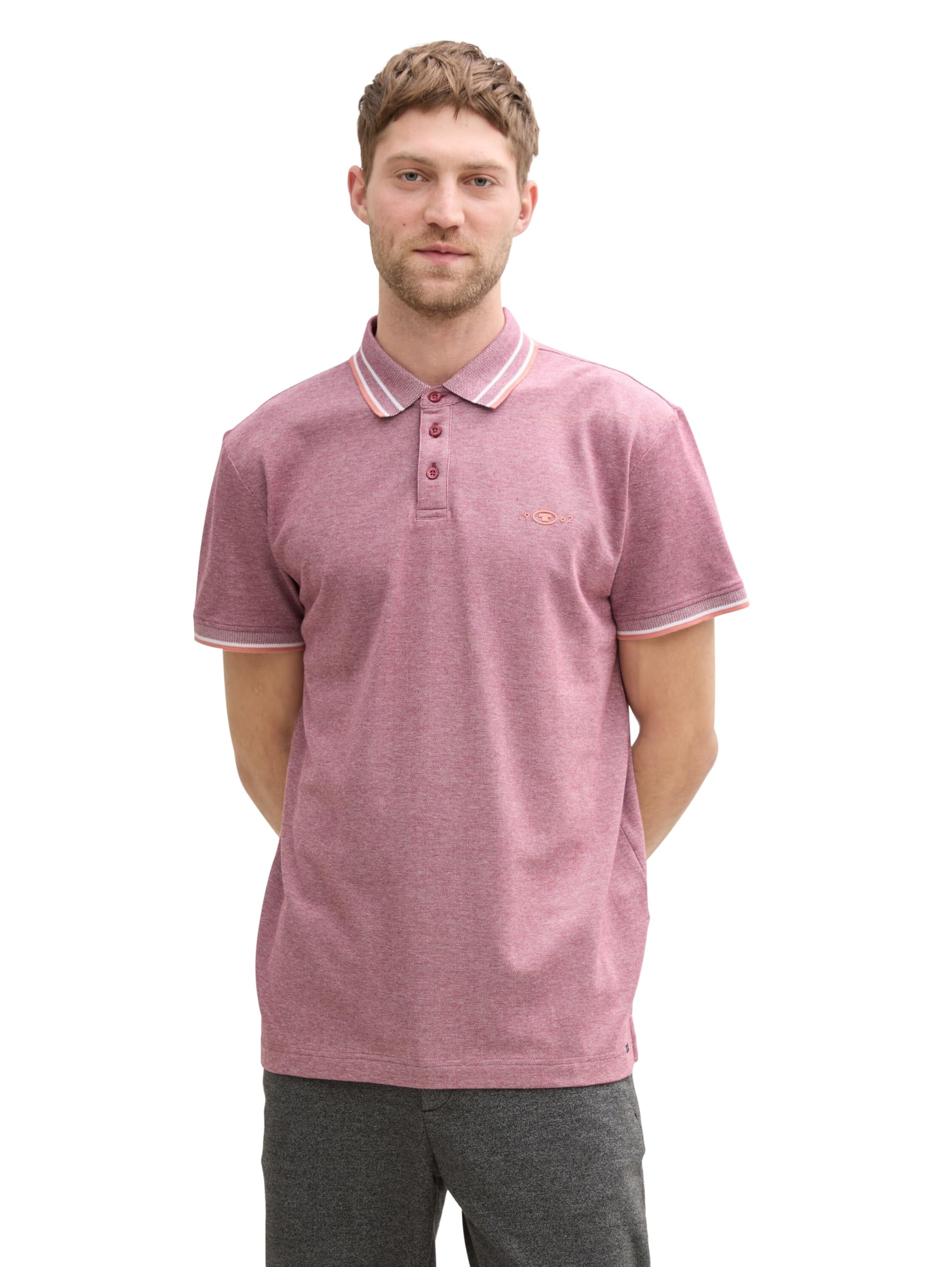 Tom Tailor Herren Piqué Poloshirt mit Stretch