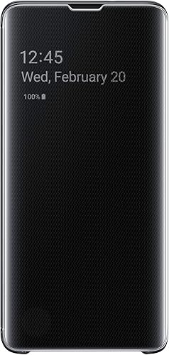 Samsung Funda con tapa para Galaxy S10 S-View, color negro