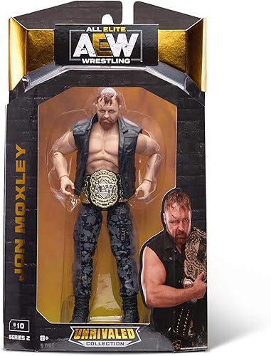 All Elite Wrestling AEW Unrivaled Collection Jon Moxley - Figura de acción de 6.5 pulgadas - Serie 2, multicolor disponible en Yaxa Colombia
