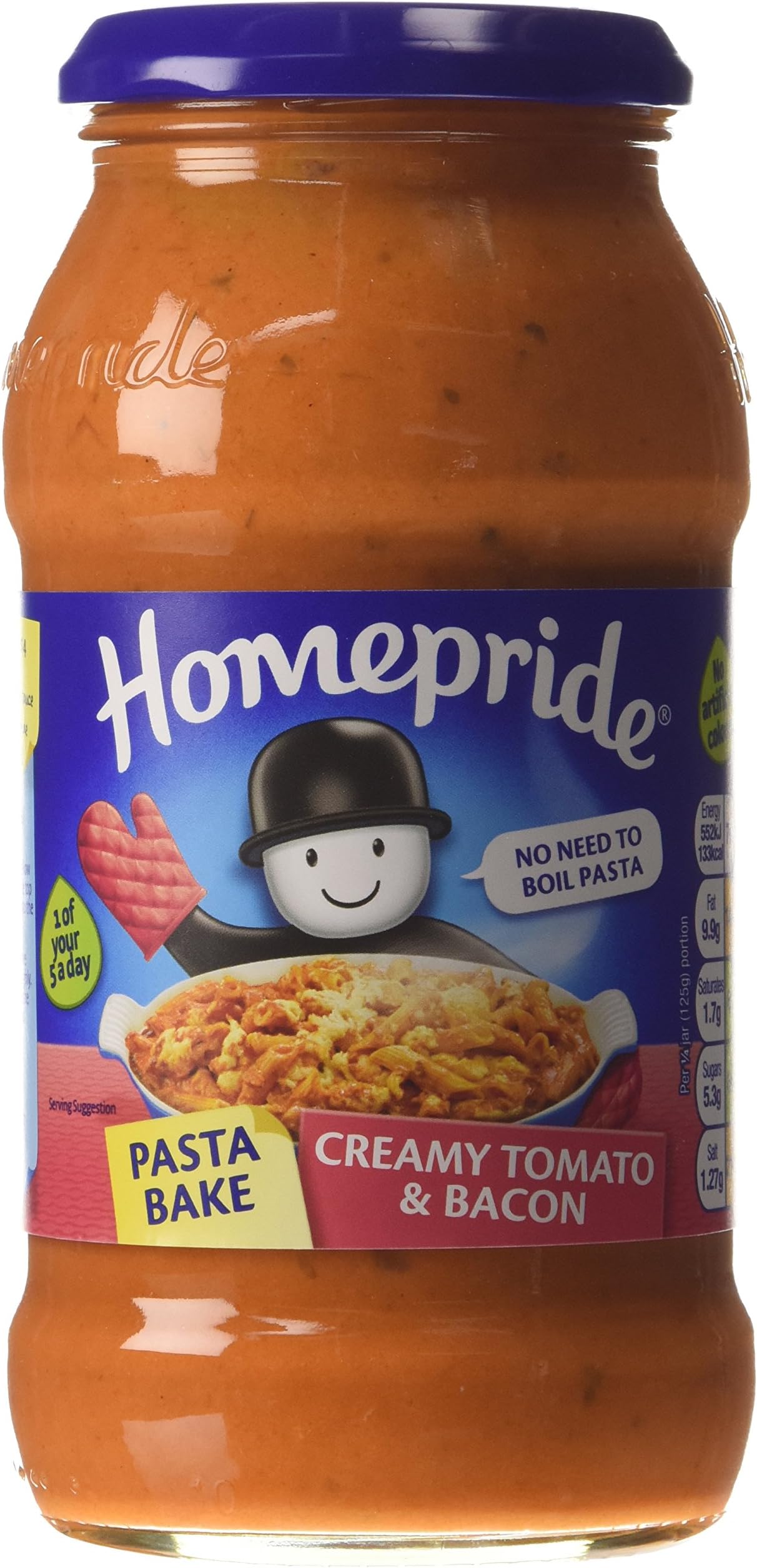Homepride Tomato and Bacon Pasta Bake Sauce, 500 g