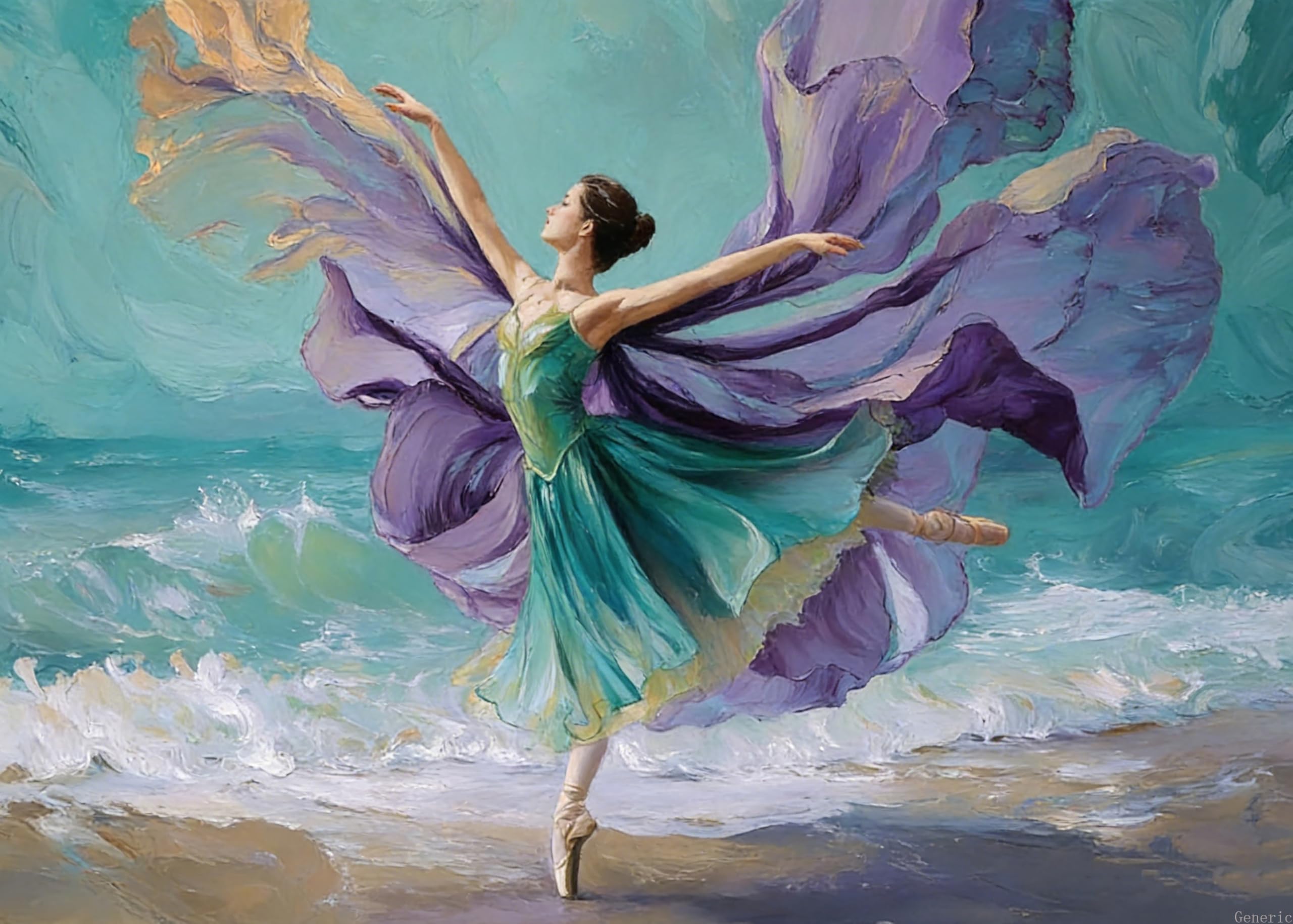1000 Piece Puzzle for Adults Ballet Dancer Puzzles Dancing Woman Oil Paintings Intellectual Decompressing Educational Fun Game Puzzle Collectibles DIY Toys for Family Friends Activities 20x28in