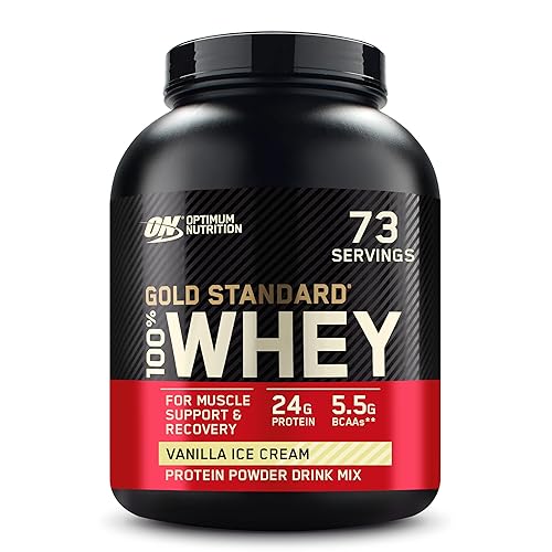 Optimum Nutrition Gold Standard 100% Whey Protein Powder, Vanilla Ice