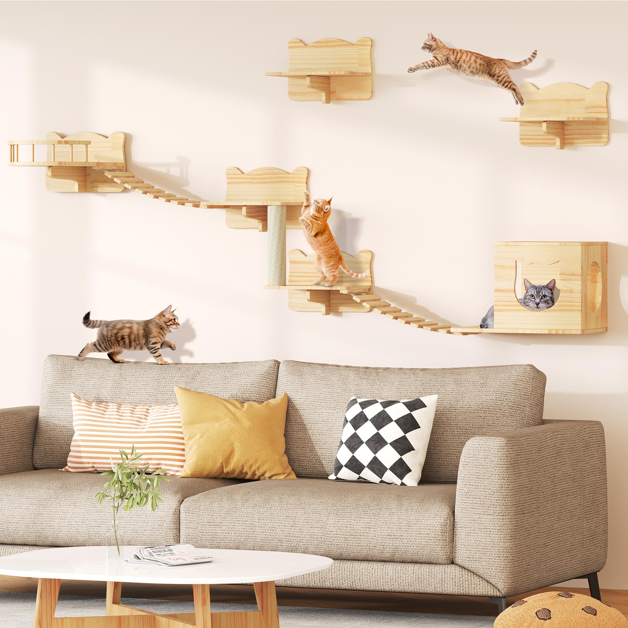 Snapklik.com : YITAHOME Cat Wall Shelves And Perches For Wall, Solid ...