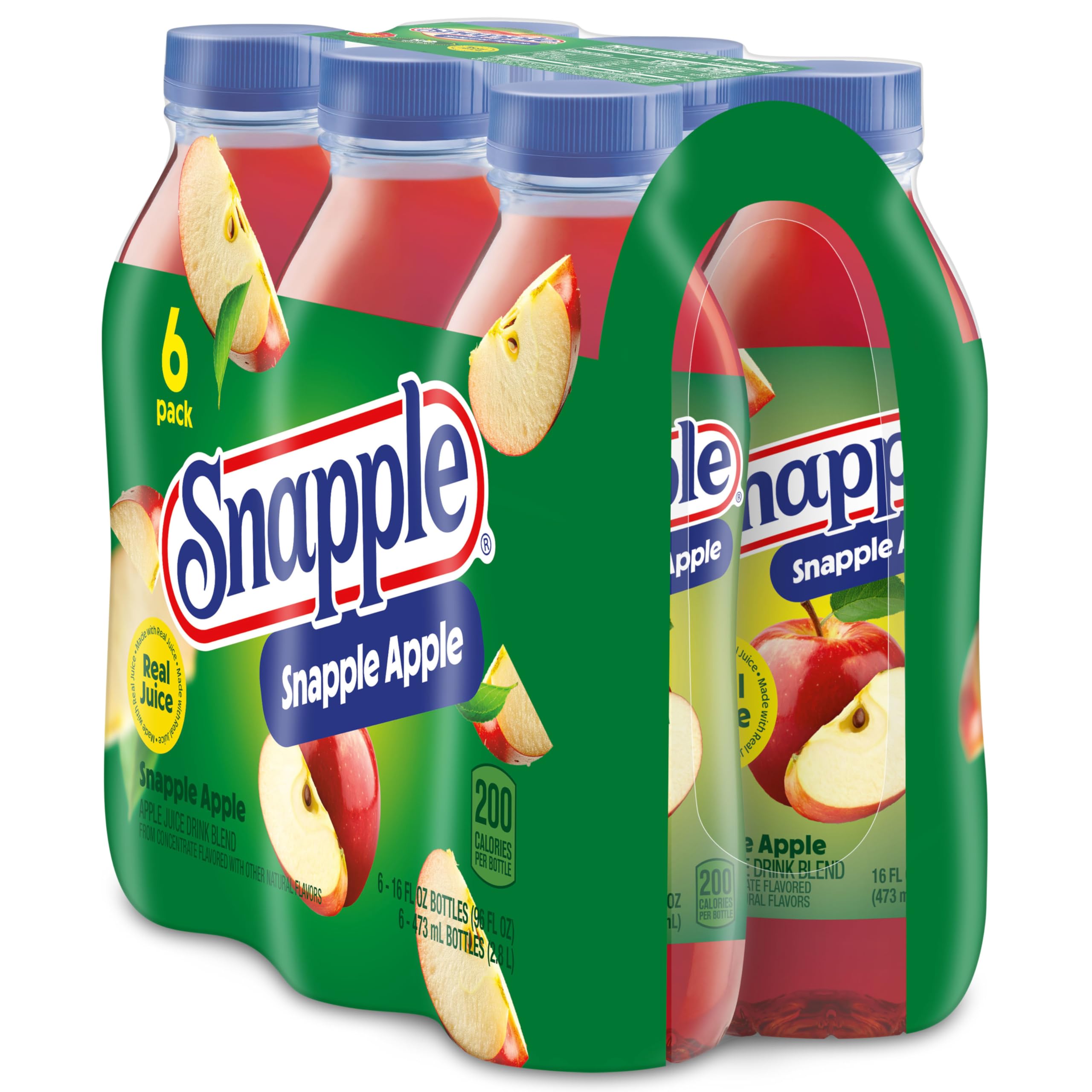 Snapple Herbata jabłkowa - naturalnie aromatyzowana herbata mrożona - butelki 24 x 473 ml
