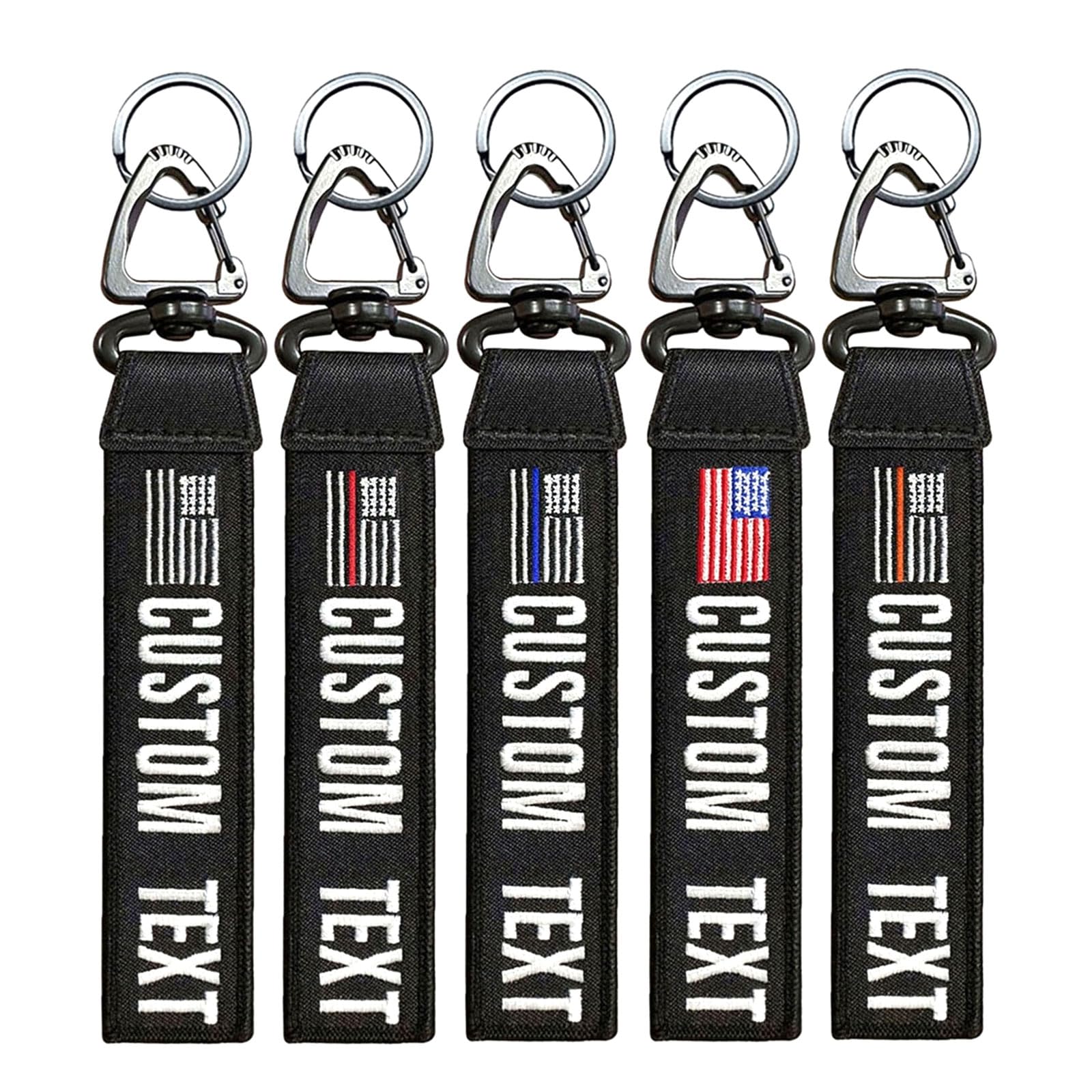 Kamao Personalized Keychain, Custom Key Tag Embroidery Luggage Tags, Suitcases Keychains for Backpacks