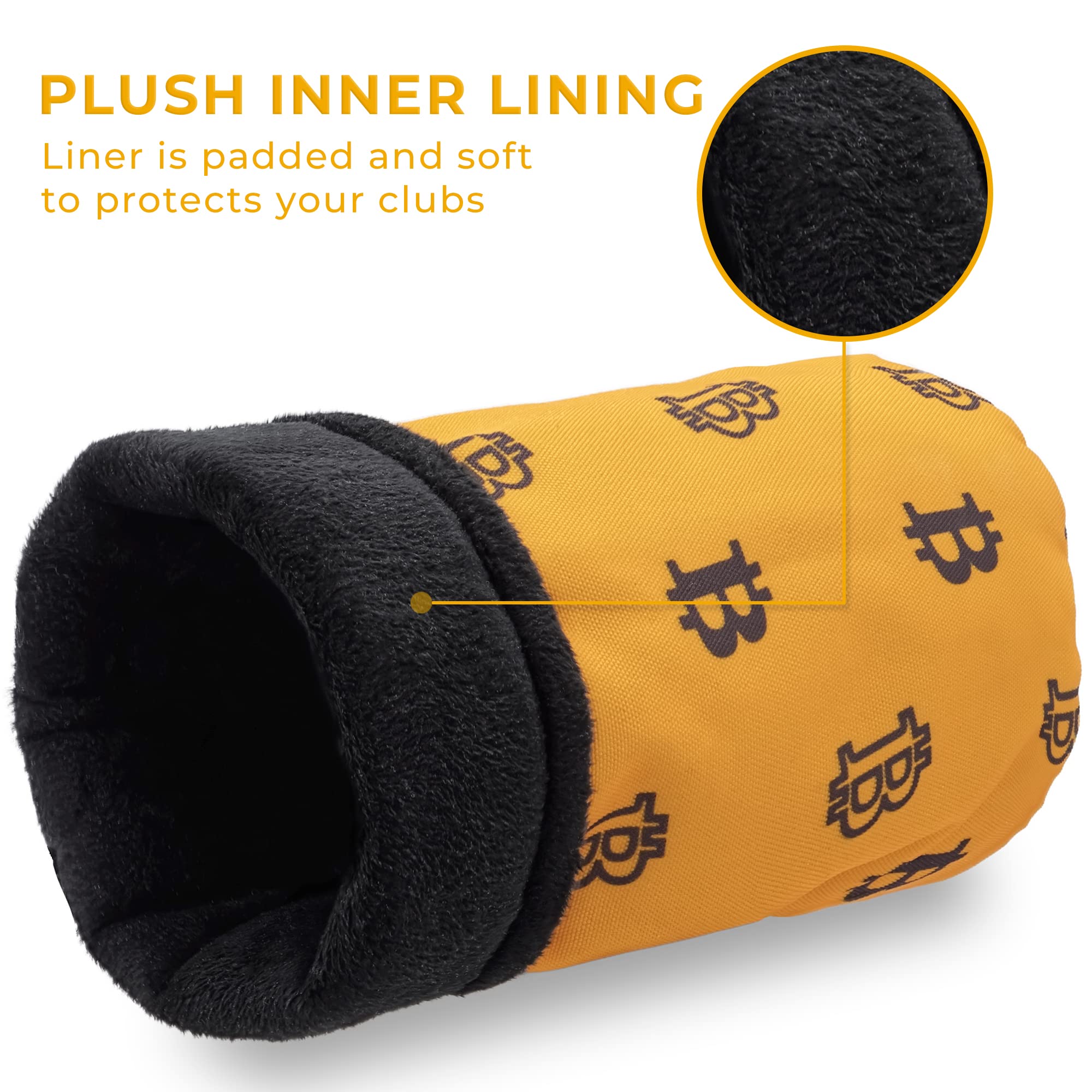 Amazon.co.jp: ゴルフクラブドライバーヘッドカバー - プレミアムビットコインバレルスタイルゴルフドライバーヘッドカバー -  耐久性のあるクラブカバー - 最大460ccのドライバーウッド用保護ゴルフヘッドカバー。 : スポーツ＆アウトドア