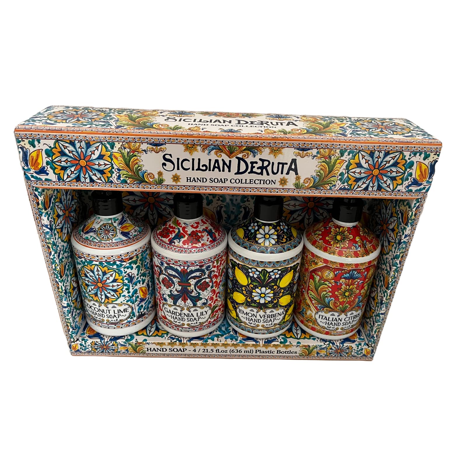 Amazon.com : Sicilian Deruta | Hand Soap Collection | 4 x 21.5 fl