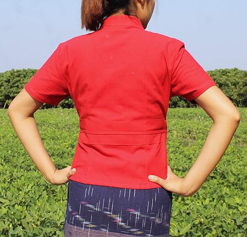 Vista 4 de RaanPahMuang algodón para mujer, hecho a mano, estilo imperial, hecho a mano, estilo tailandés