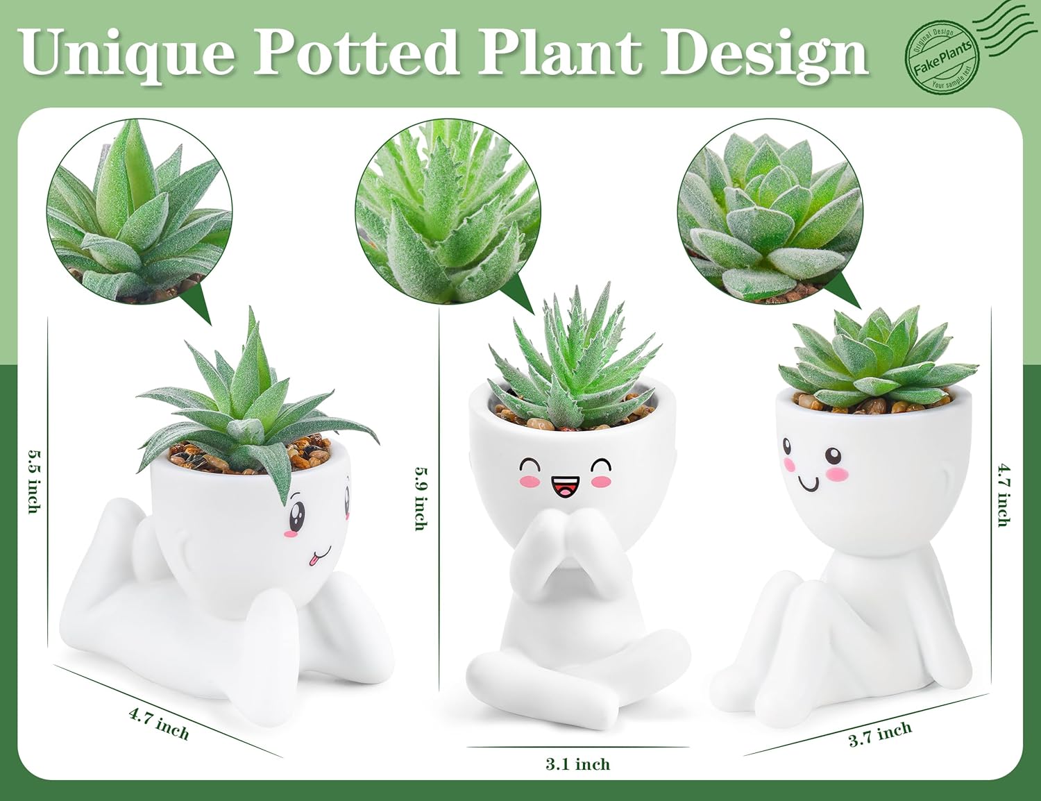 Der Rose Bundle of 3 Packs Fake Plants and 4 Packs Fake Plants for Room Home Office Farmhouse Bathroom Decor