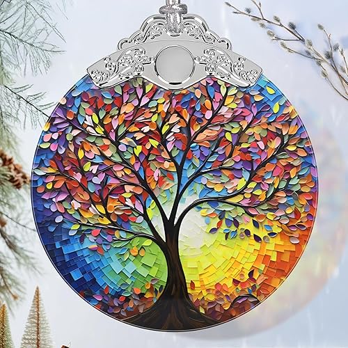 Miniatura 18 de Caballito de Mar de Vidrio Teñido - Adorno Navideño - Adornos Navideños para Árbol - Ideas de Regalo de Vacaciones - Intercambio de Regalos