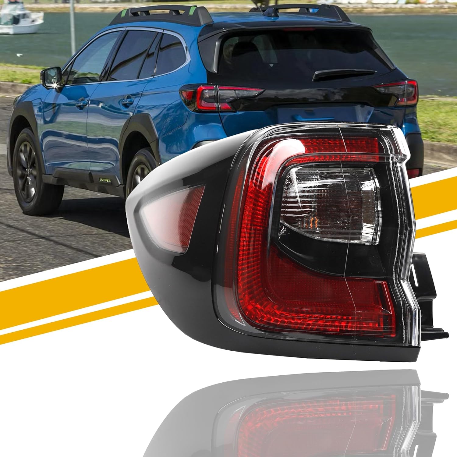 Dasbecan Tail Light Assembly LED Compatible With 2020-2024 Subaru Outback Taillight Rear Lamp Right Passenger Side 84201AN02B