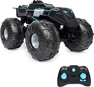 DC Comics Batman, All-Terrain Batmobile Remote Control Vehicle, Water-Resistant Batman Toys for Boys Aged 4 and Up
