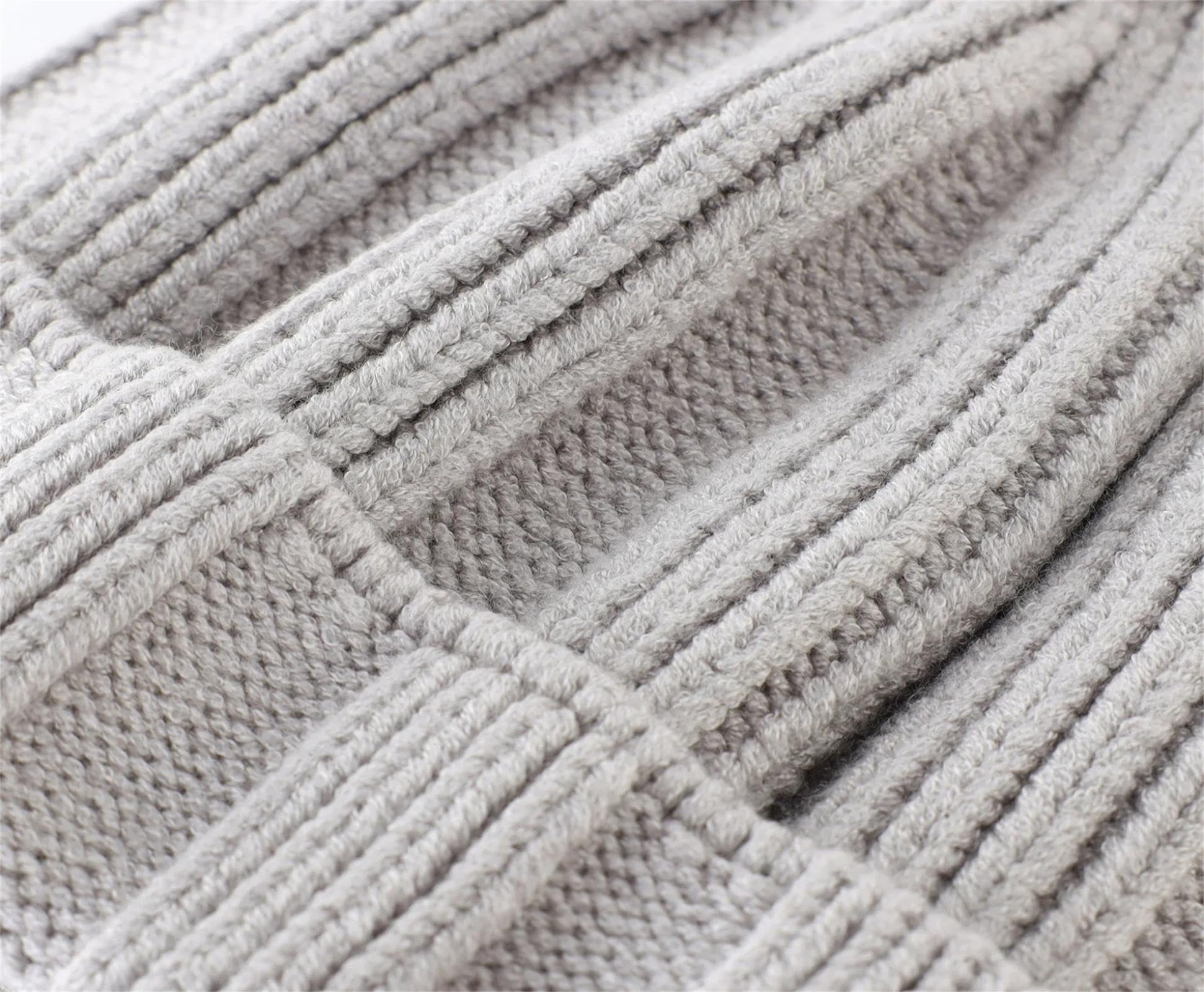 Berretto lavorato a maglia, berretto per ragazzi e ragazze, classico, solido e spesso, per bambini, morbido, lavorato a maglia, caldo, per l'inverno, per il tempo libero