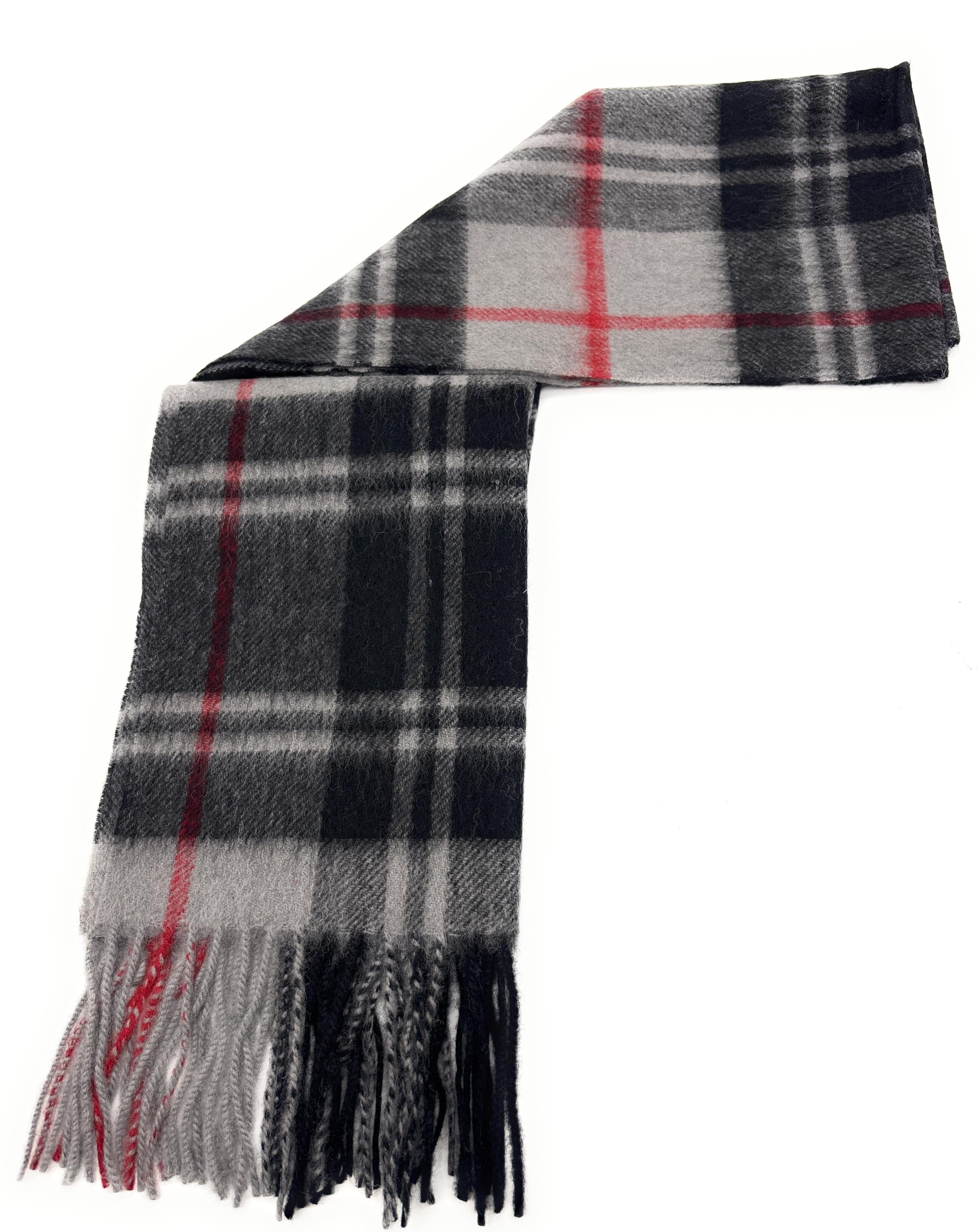 Traditional Scottish Pure Lambswool Tartan Clan Scarf, Unisex Winter Accessory (Moffat)