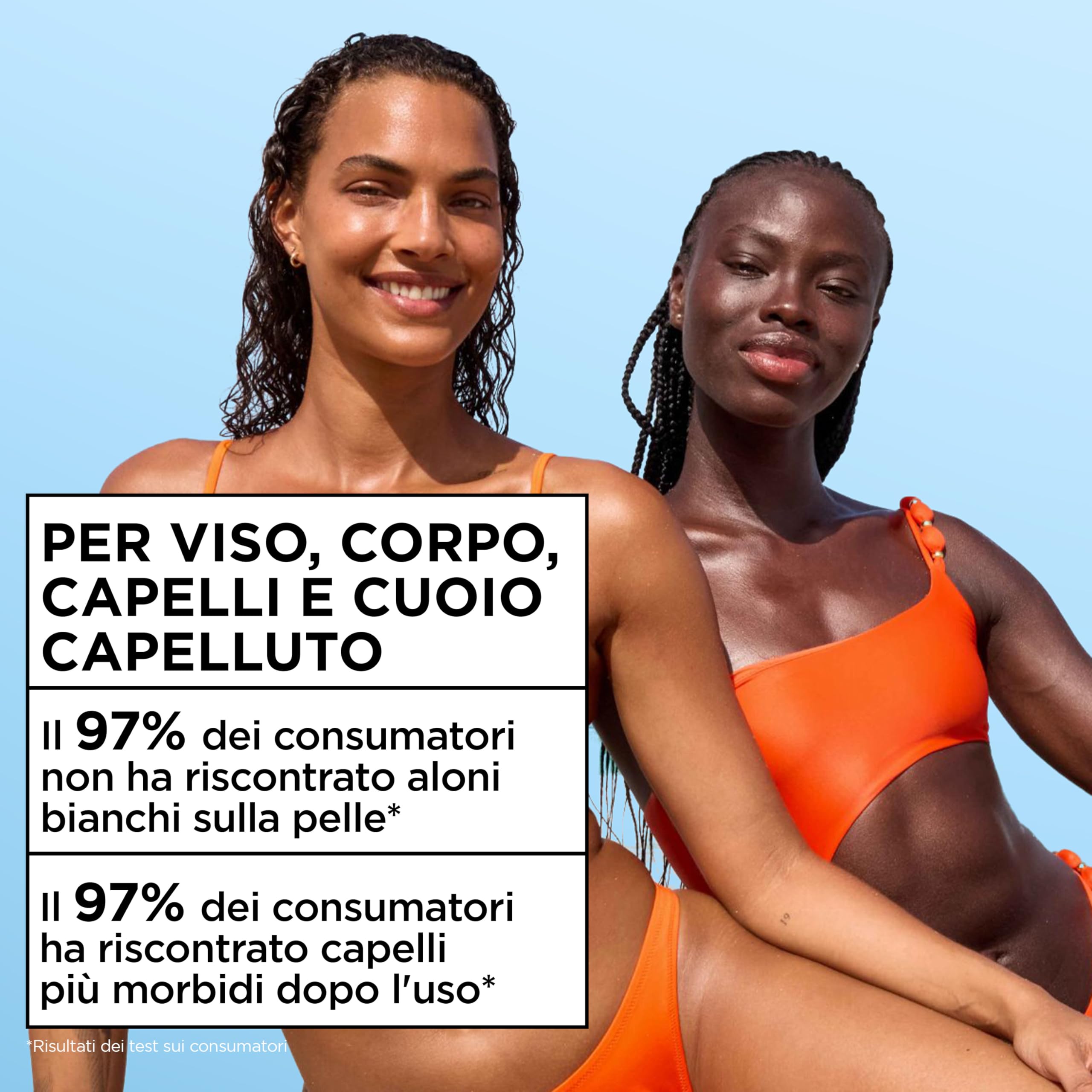 Garnier Acqua Solare Idratante SPF 30, Per Tutti i Tipi di Pelle, Idratazione e Protezione dagli UV, Resistente ad Acqua, Sudore e Sabbia, Finish Invisibile, Ambre Solaire Advanced Sensitive, 150 ml