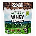 Opportuniteas Grass Fed Coffee Whey Isolate Protein Powder - 27 g Protein per Serving, Heavy-Metal Tested, Made with Real Colombian Coffee, Non-GMO, Hormone-Free, Sourced from Ireland, 2.5 lb
