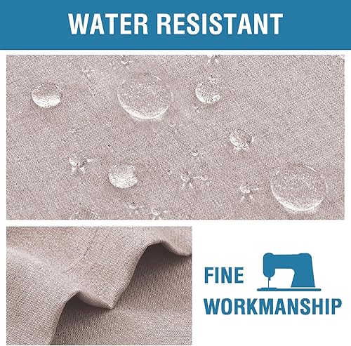 Miniatura 4 de H.VERSAILTEX Cortina de puerta francesa, cubierta de ventana para privacidad de puertas, persiana de amarre para cortina de ventana delantera,