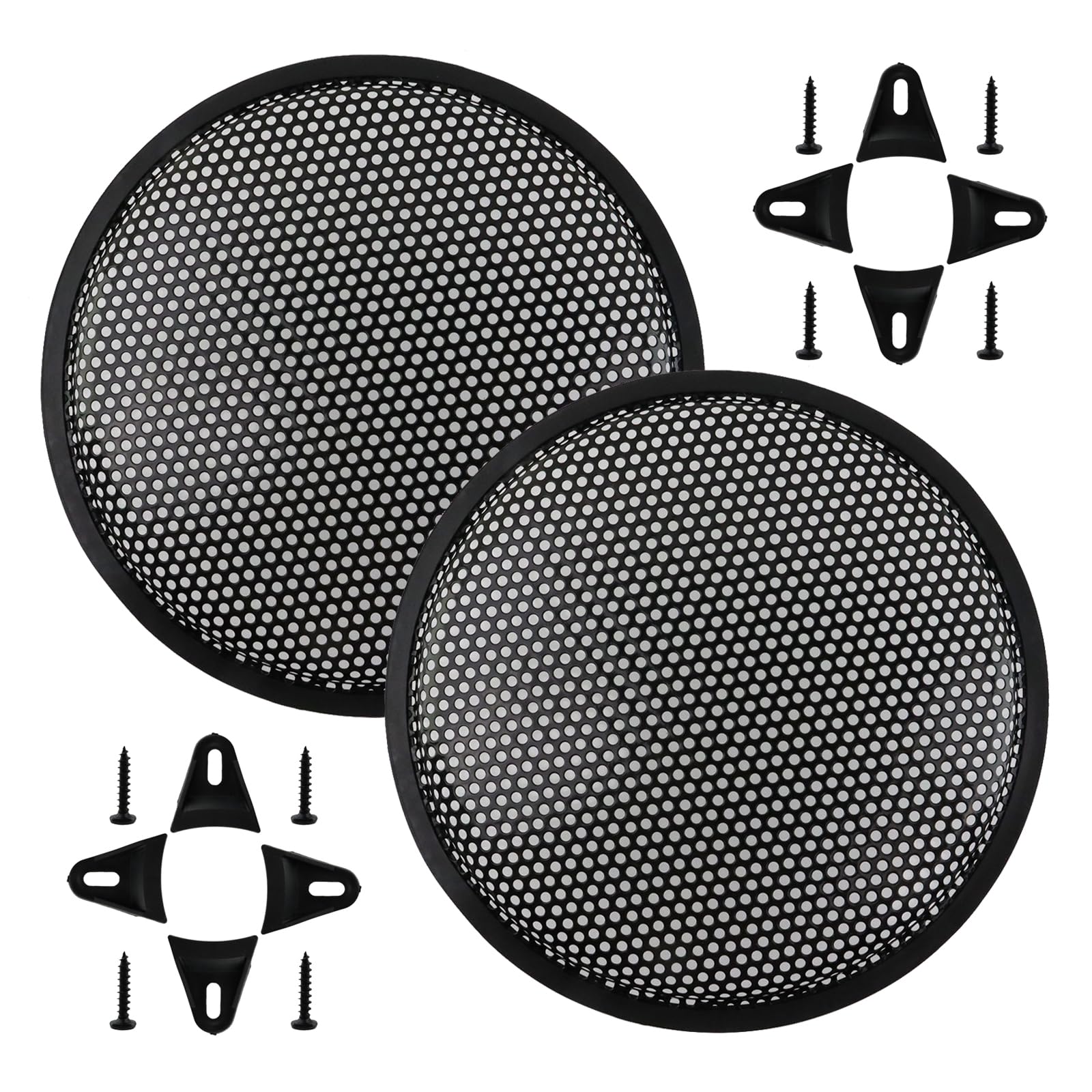 Modengzhe Speaker Grill Cover,10 Inch Subwoofer Grill Protective for Car Speaker Home Audio,Pack of 2