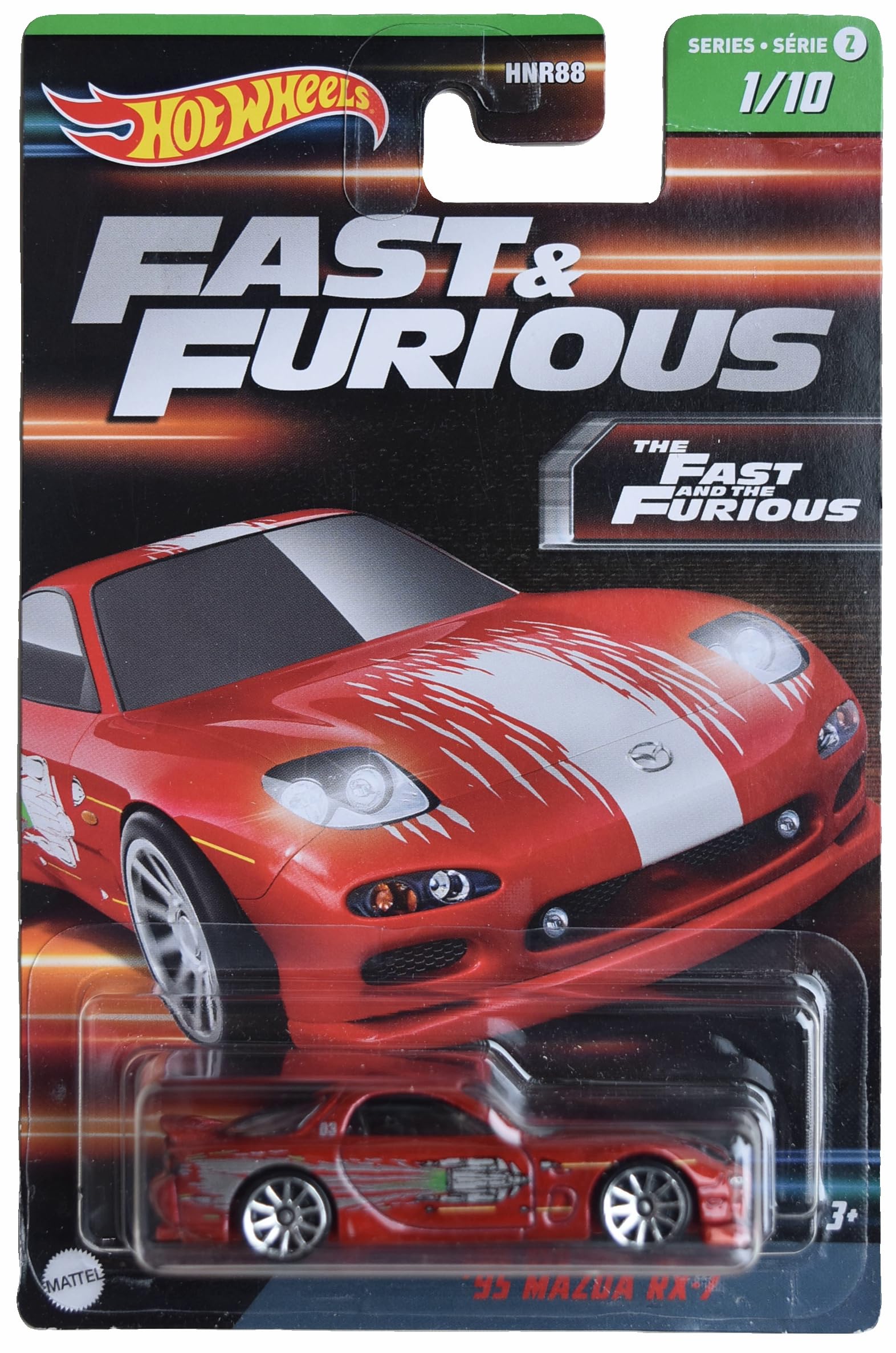 Matchbox Hot Wheels '95 Mazda RX-7, Fast & Furious Series 2 1/10