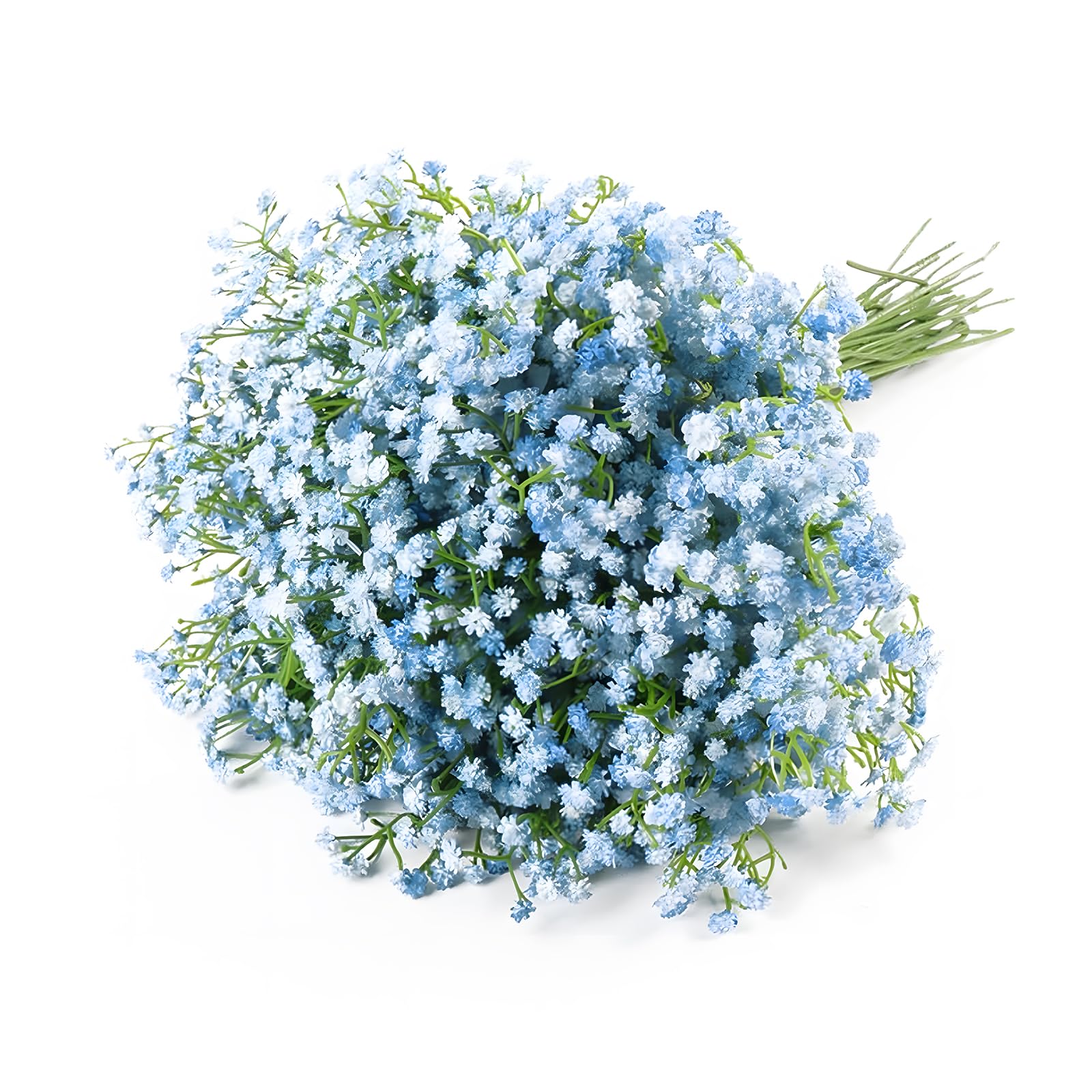 Forestm Blue 12 Pcs Artificial Flowers, Artificial Gypsophila, Baby Breath Flowers Artificial, Gypsophila Artificial Flowers Fake Flowers Decorative For Wedding Bouquet Party Decorations