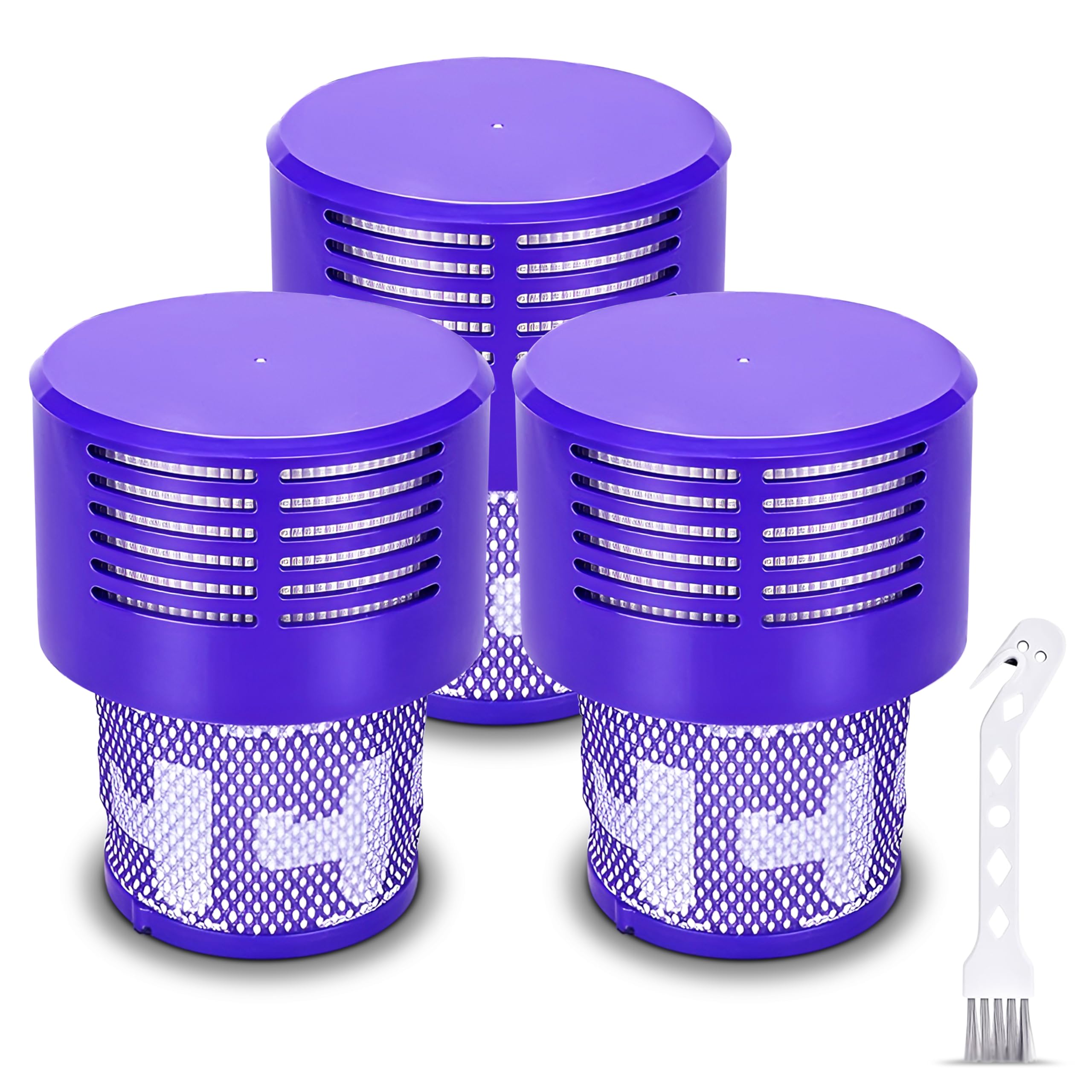 Photo 1 of x3 Pack Vacuum Filters Replacement Parts - Compatible with Dyson V10 Absolute, V10 Animal, V10 Motorhead - Compare to Part 969082-01