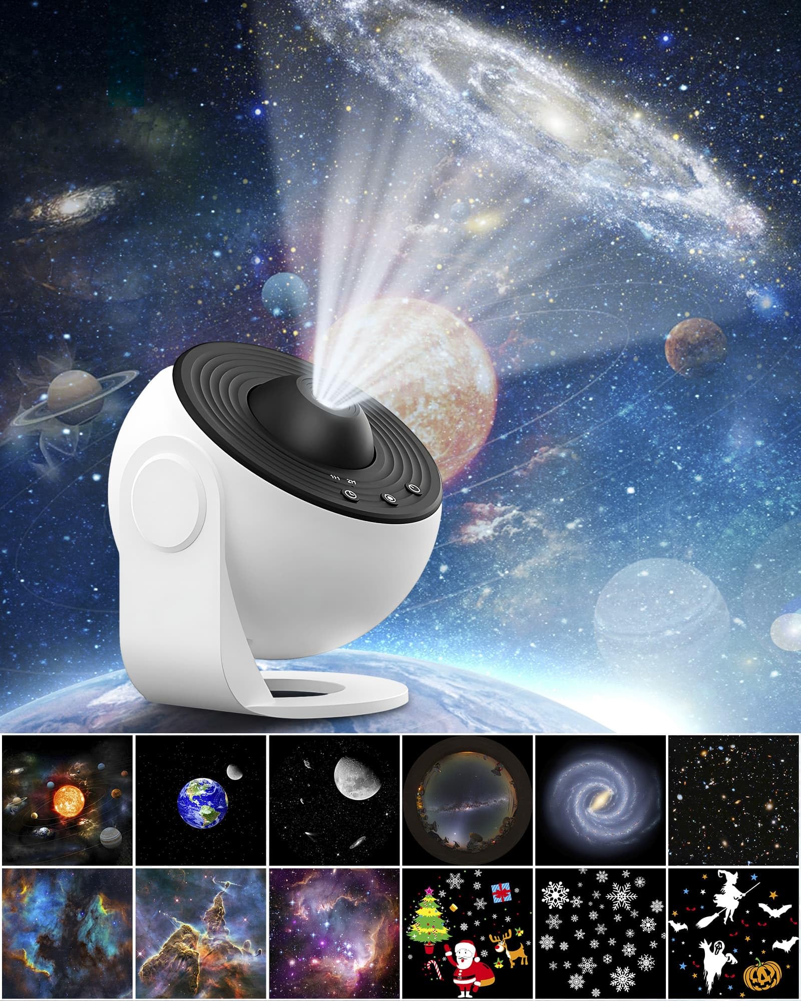 Star Projector,13 In1 Planetarium Projector With Rotating Stars & LED