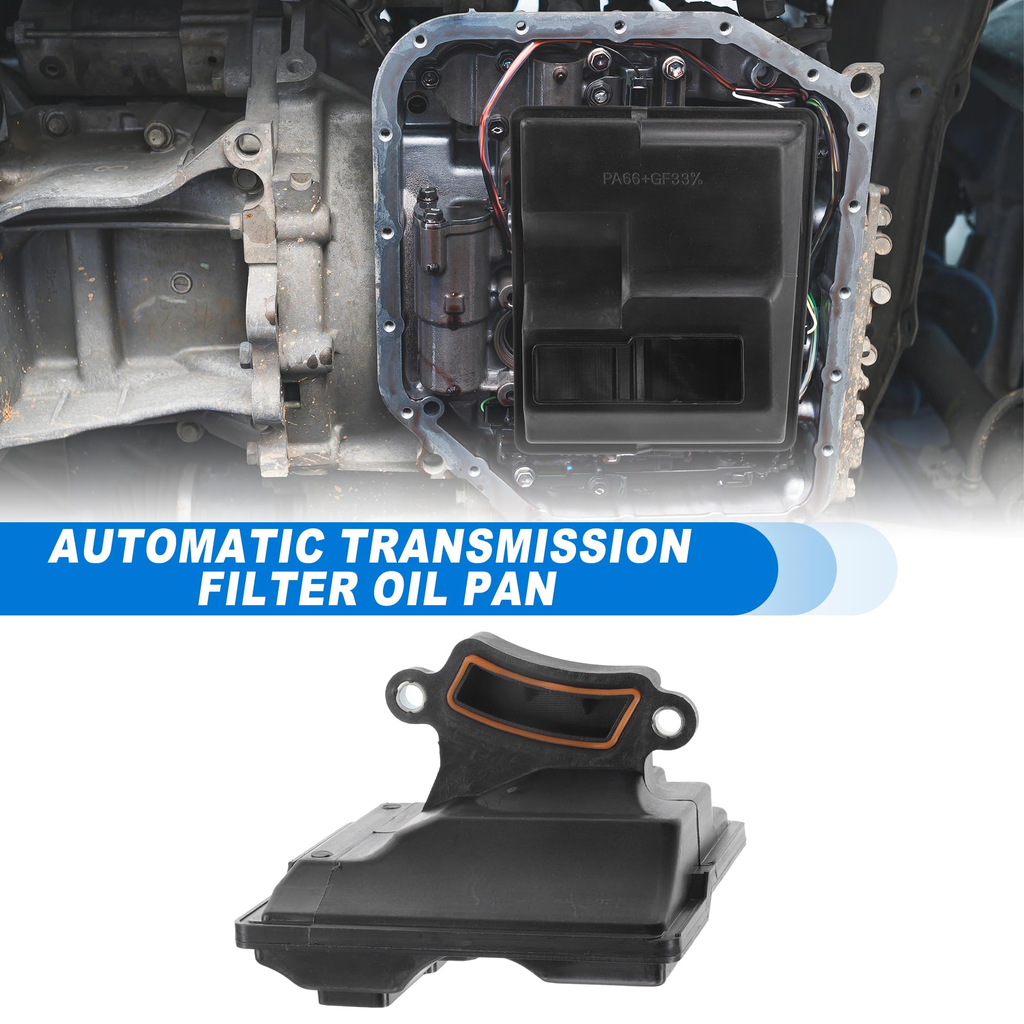 QUARKZMAN Automatikgetriebe-Filterölwanne Für Volvo S60 11-14 1 Stück | Schwarz, Kunststoff, TF-80SC, TF-81SC, AF40, AF21, Für Volvo XC90 09, Für Mazda CX-7 07-09, Für Ford Fusion 06-09, Usw.