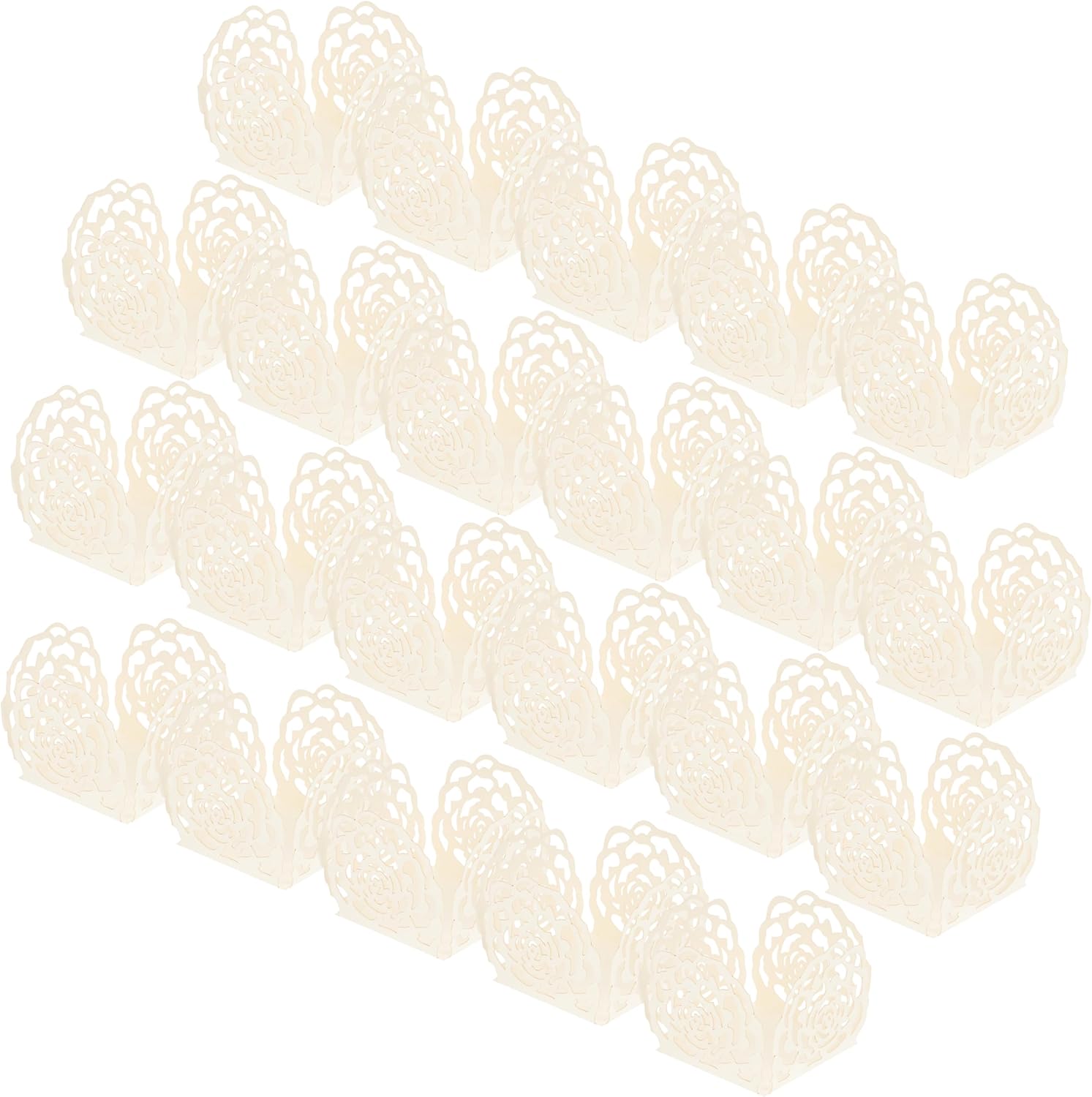 JEWEDECO 50pcs Chocolate Paper Cups Chocolate Paper Cases Truffle ...