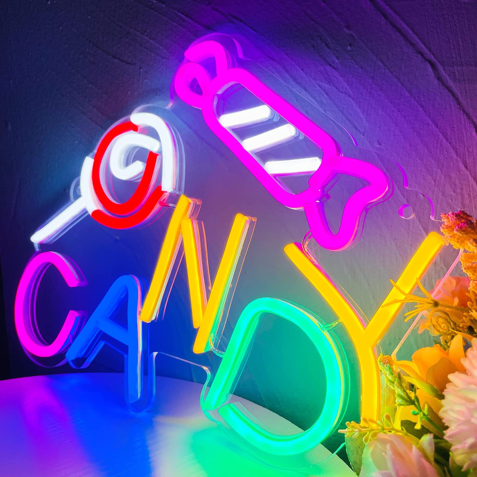 Amazon.com: Candy Neon Sign,Wall Decoration LED Neon lights,USB