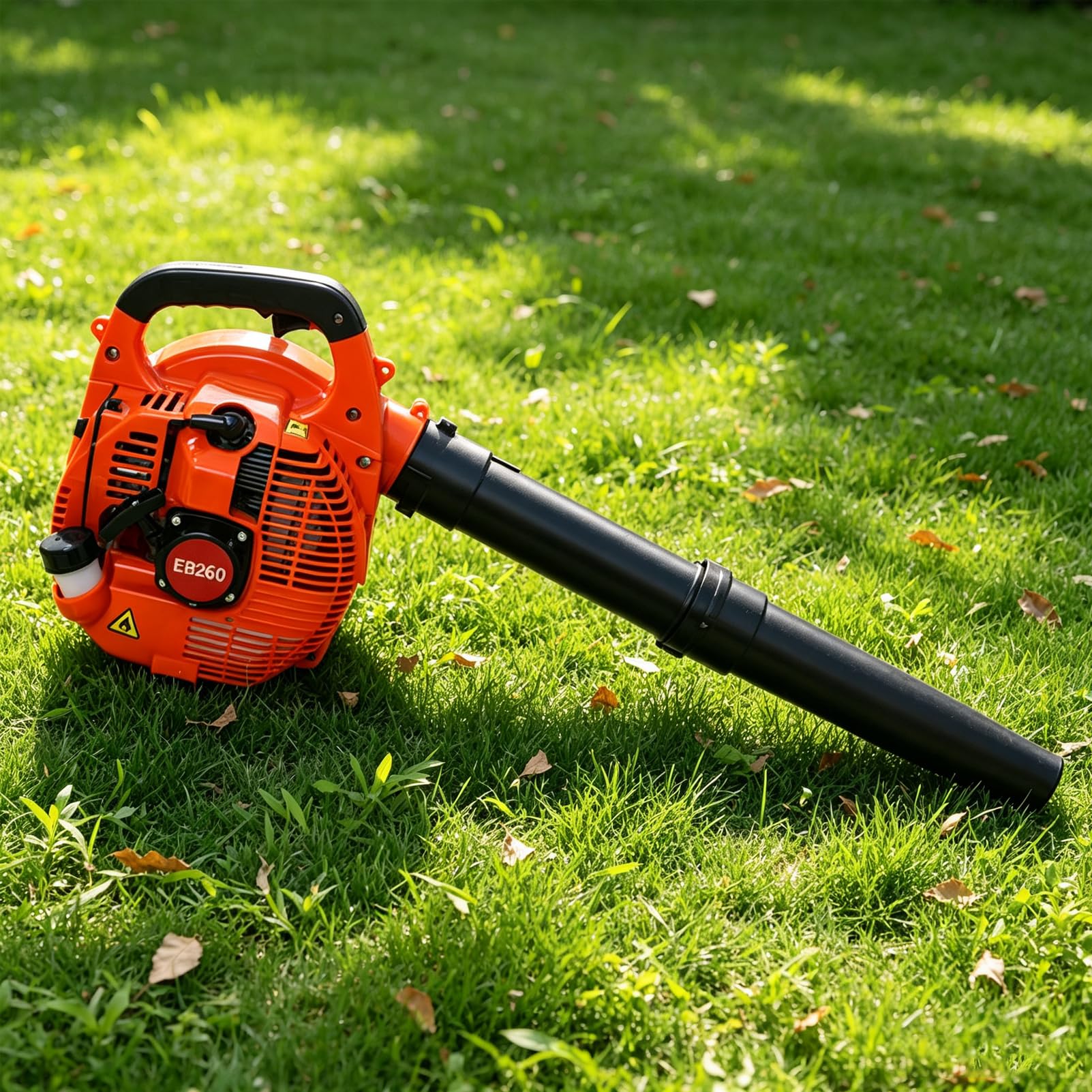 Gazowa Dmuchawa Do Liści 25,4Cm 750W 2800 Obr./minGazowa Dmuchawa Do Liści | Spalinowa dmuchawa do liści, 710 g/kW·h, dwusuwowa, jednocylindrowa, chłodzona powietrzem(Orange)