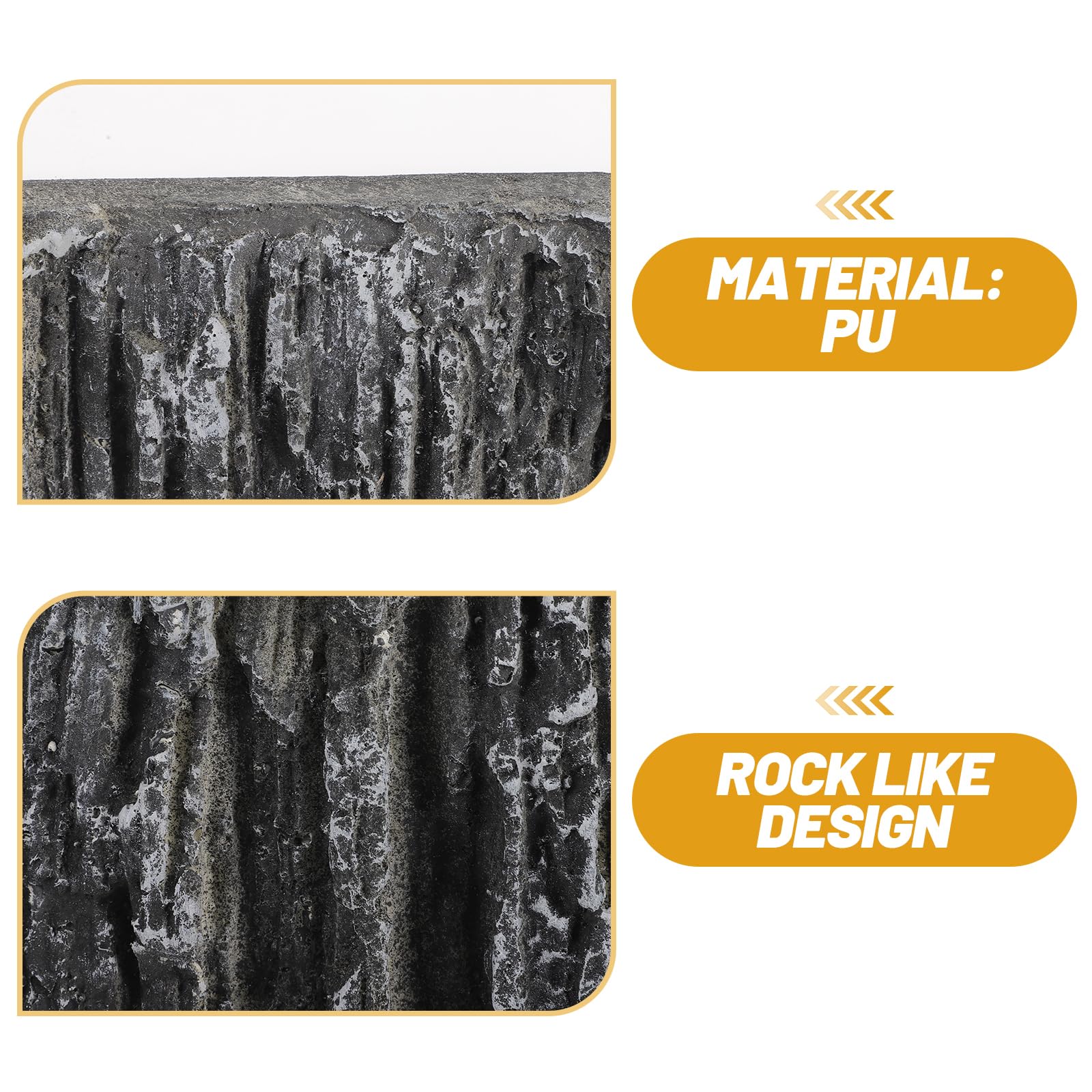 FOMIYES Sfondo Roccia Acquario 3D Sfondo Terrario Sfondo 3D Fish Tank Sfondo Parete Pesce Habitat Decorazione Terrario Habitat Sfondo Animale Lucertola Strisce Verticali Pu
