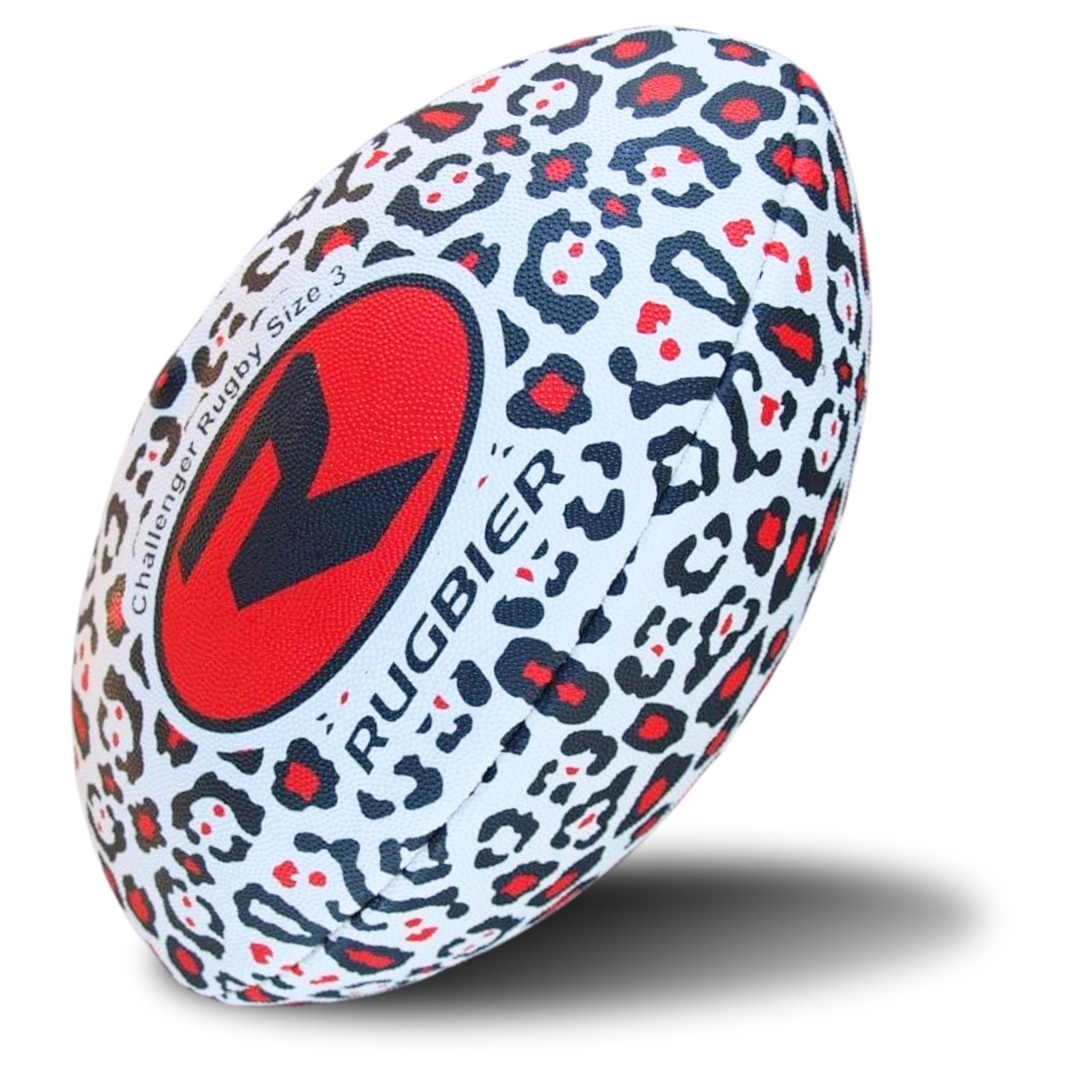 Balón de Rugby para Niños y Niñas T3 – Balón para Escuela - Iniciación y Entrenamiento - Diseño Exclusivo - Modelo Panther Red