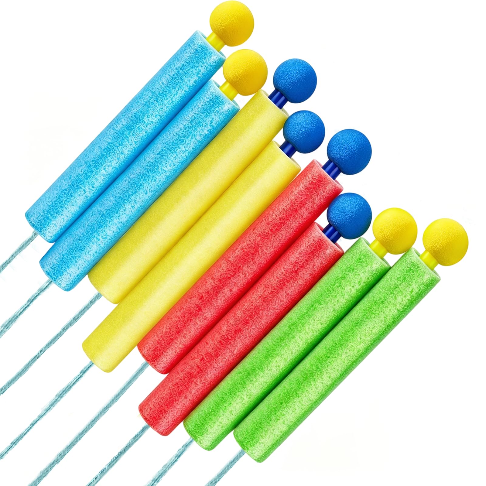 8PCS Water Guns Water Piatol for Kids Shooters Push Pull Type Foam Beach Toys Squirt Water Blaster for Summer Outdoor Beach Pool Garden Water Toys for Kids Toddlers Boys Girls
