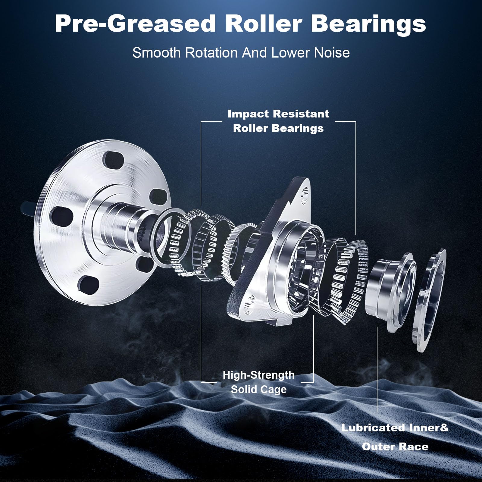 Amazon | CRS NT513282 ホイールベアリングハブアセンブリ、フロント